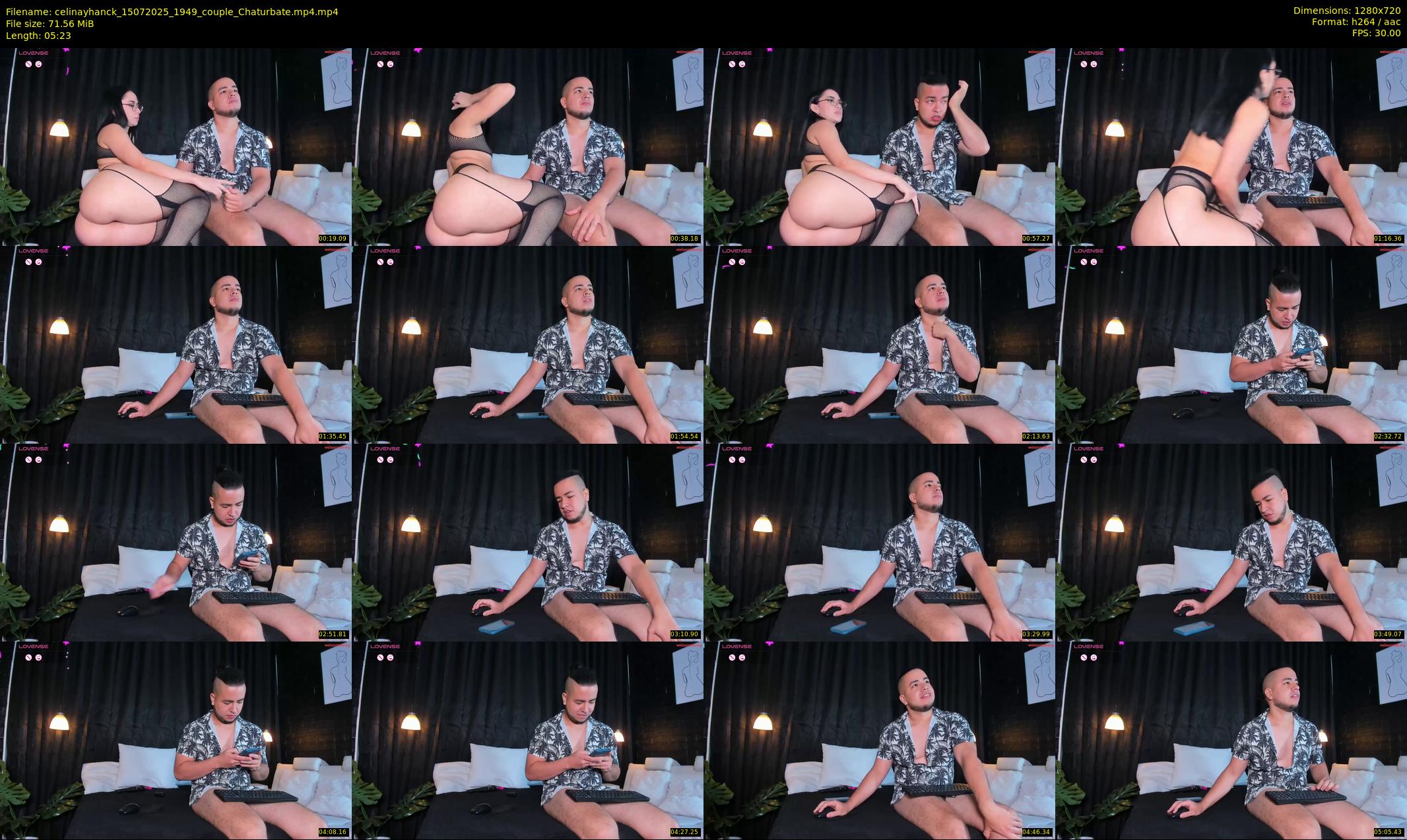 celinayhanck — 6 minute Chaturbate couple cam show recording, 720p, Jul 15, 2025