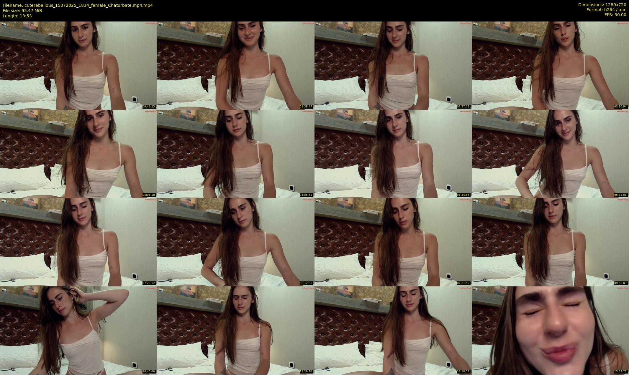 cuterebelious — 14 minute Chaturbate female cam show recording, 720p, Jul 15, 2025