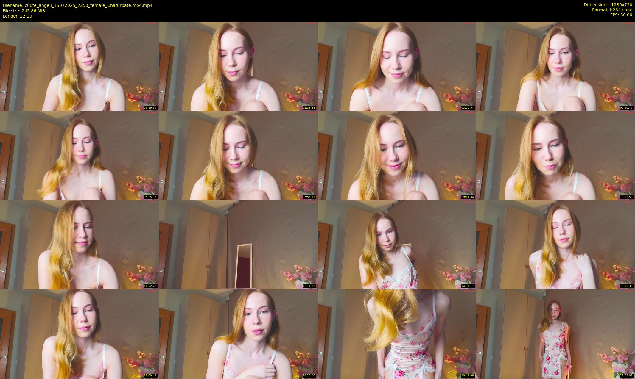 cuute_angell — 23 minute Chaturbate female cam show recording, 720p, Jul 15, 2025