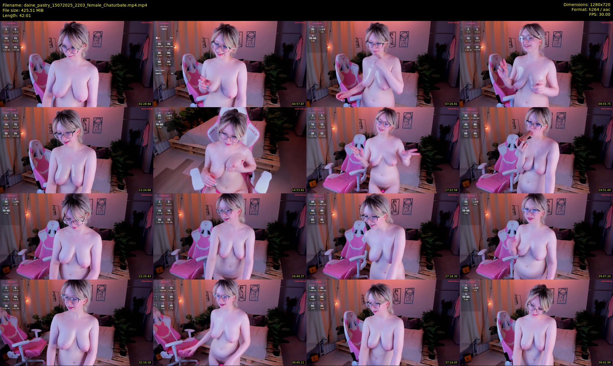 daine_pastry — 43 minute Chaturbate female cam show recording, 720p, Jul 15, 2025