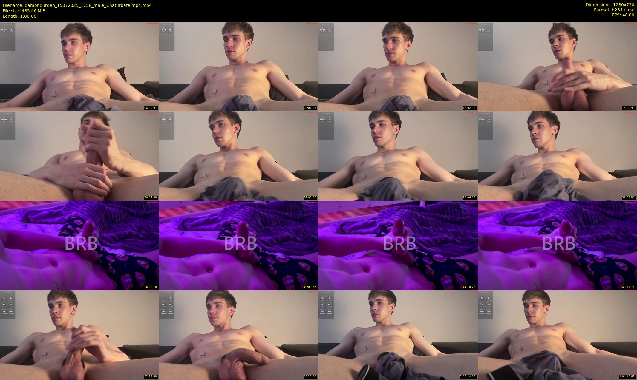 damondurden — 68 minute Chaturbate male cam show recording, 720p, Jul 15, 2025