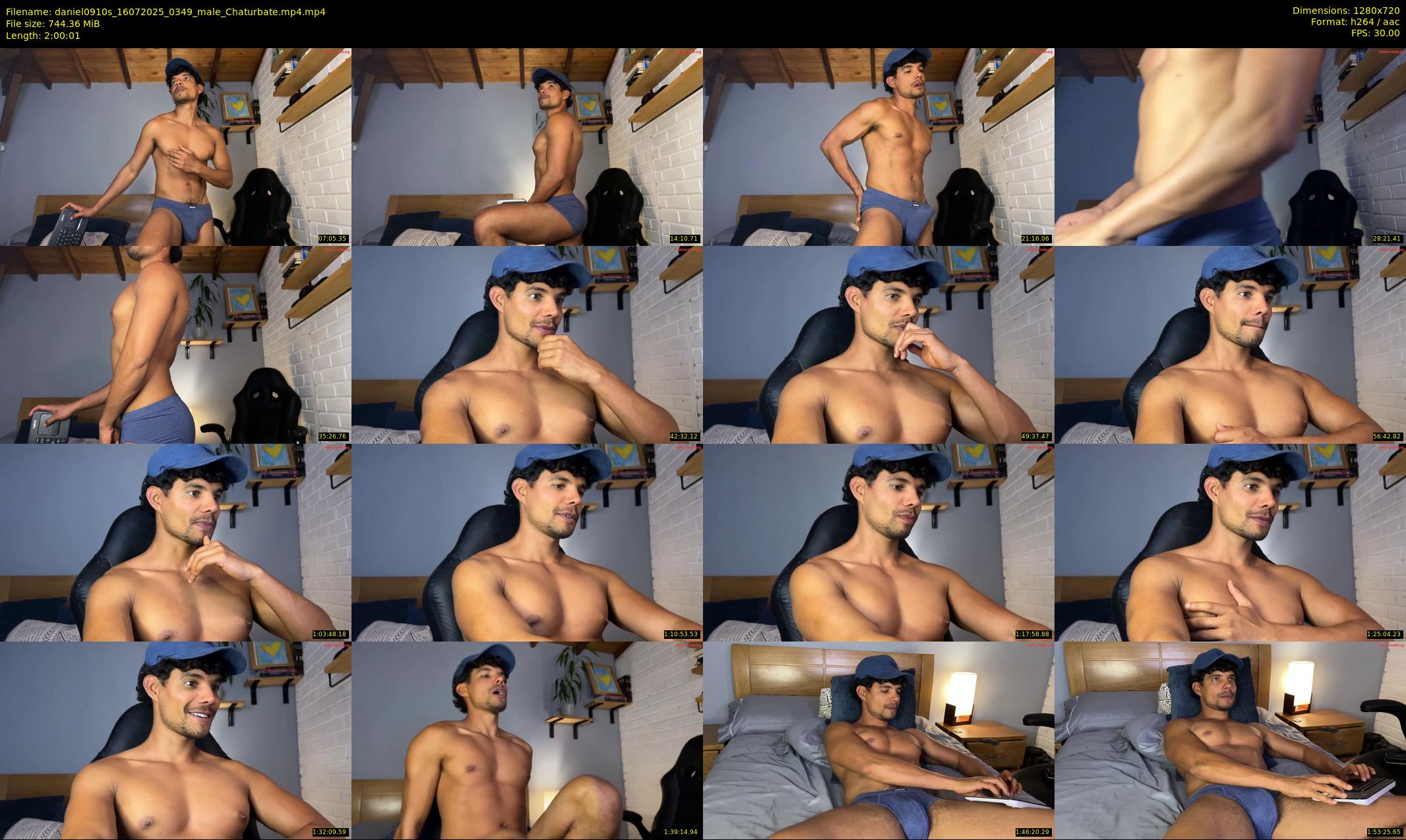 daniel0910s — 121 minute Chaturbate male cam show recording, 720p, Jul 16, 2025
