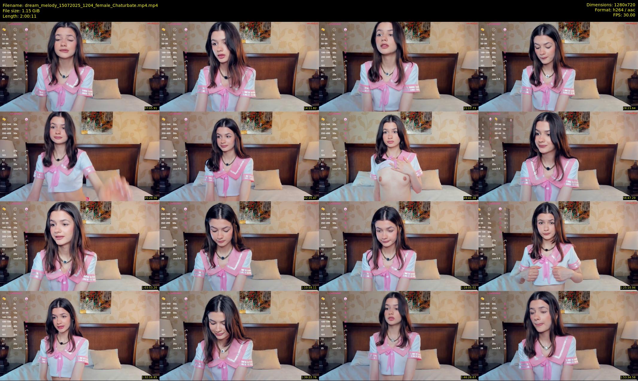 dream_melody — 121 minute Chaturbate female cam show recording, 720p, Jul 15, 2025
