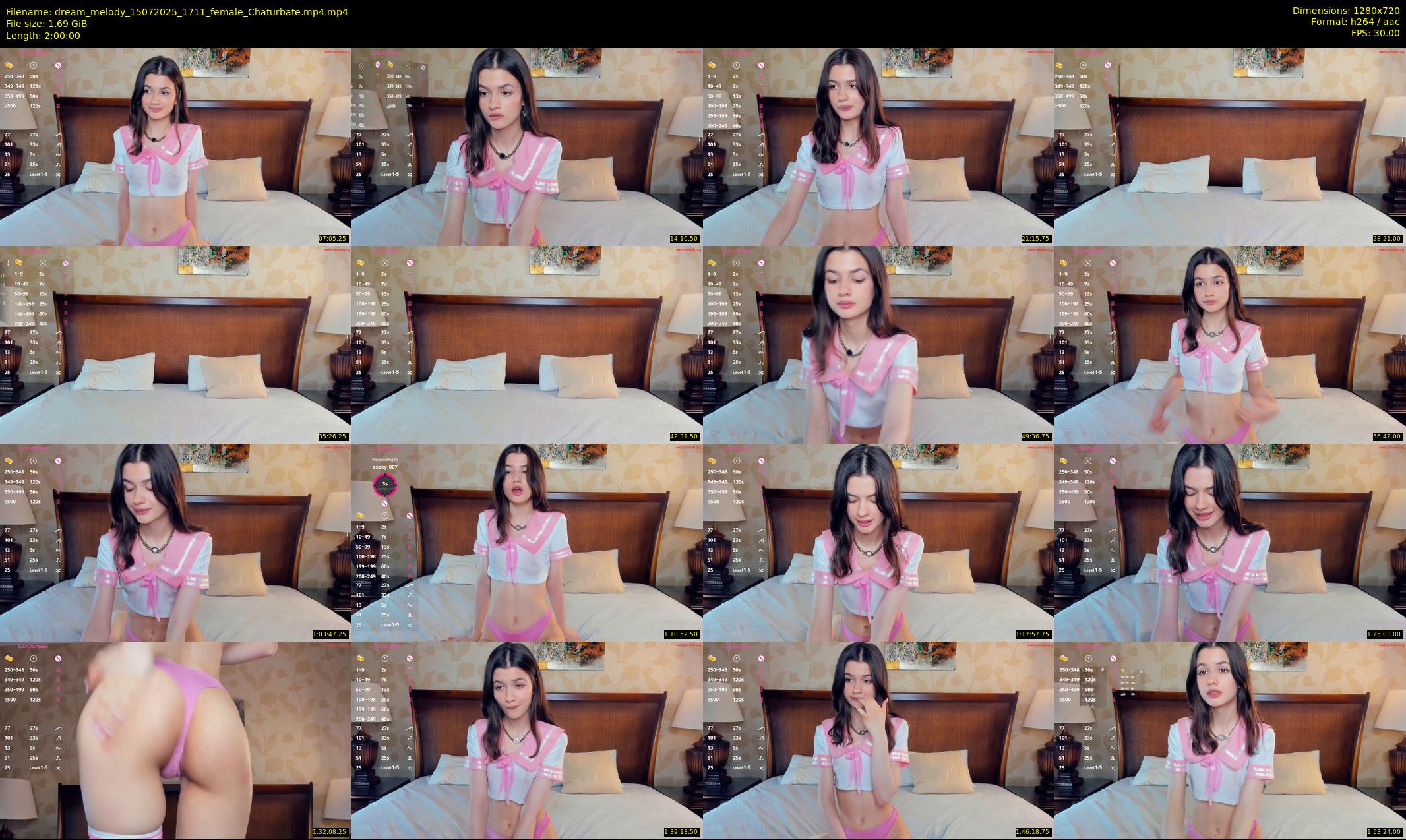 dream_melody — 120 minute Chaturbate female cam show recording, 720p, Jul 15, 2025