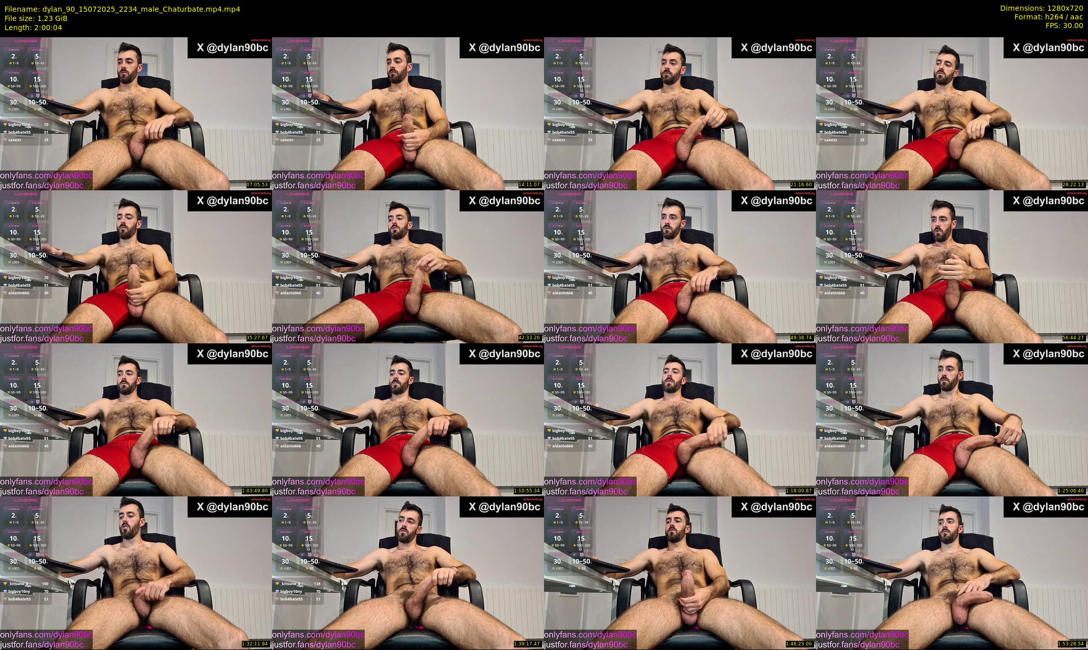 dylan_90 — 121 minute Chaturbate male cam show recording, 720p, Jul 15, 2025