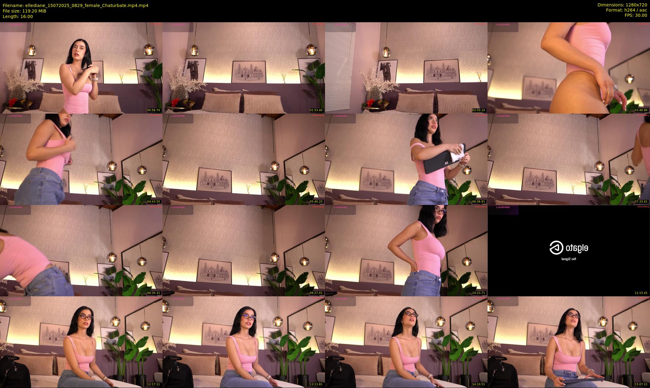 ellediane — 16 minute Chaturbate female cam show recording, 720p, Jul 15, 2025