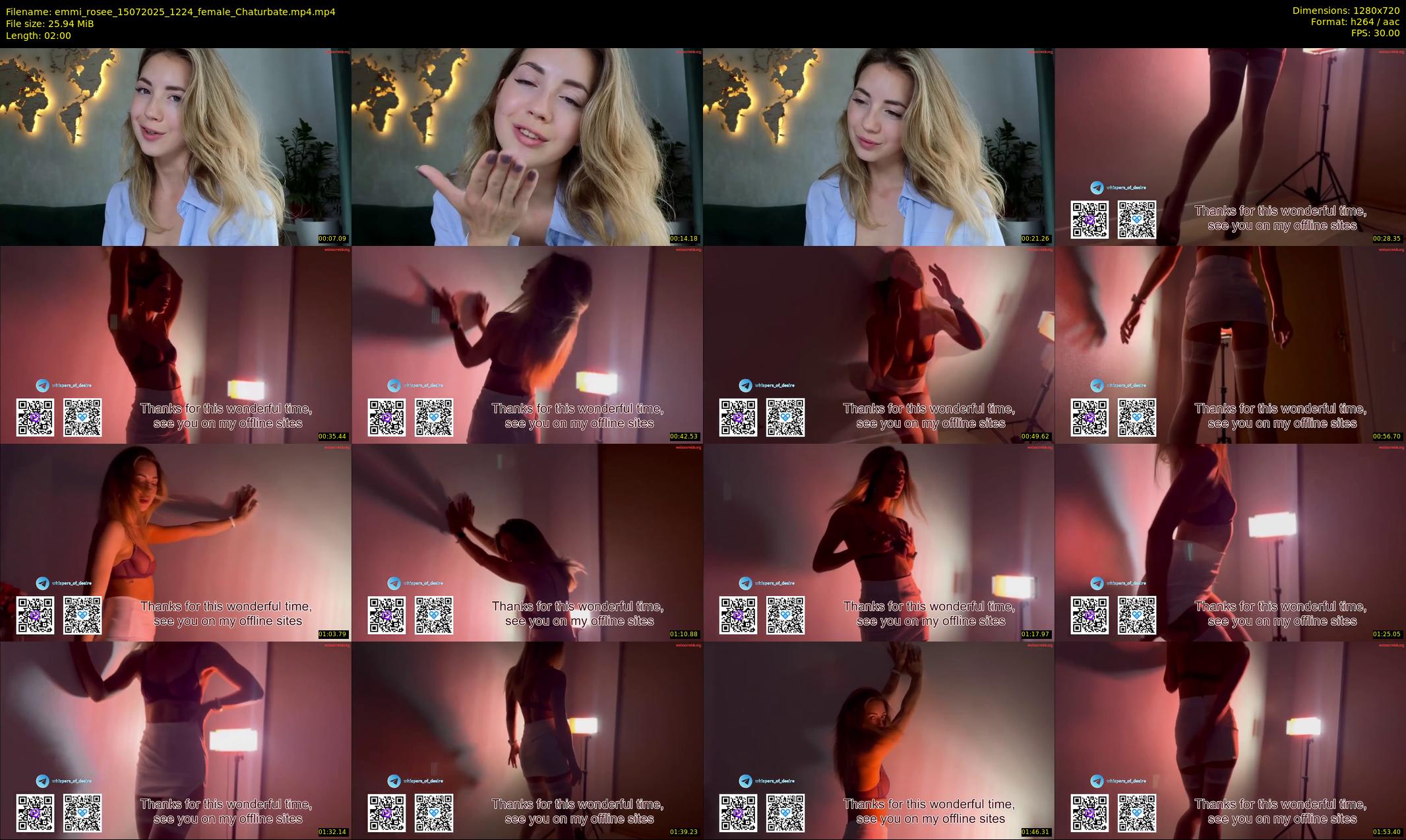 emmi_rosee — 2 minute Chaturbate female cam show recording, 720p, Jul 15, 2025
