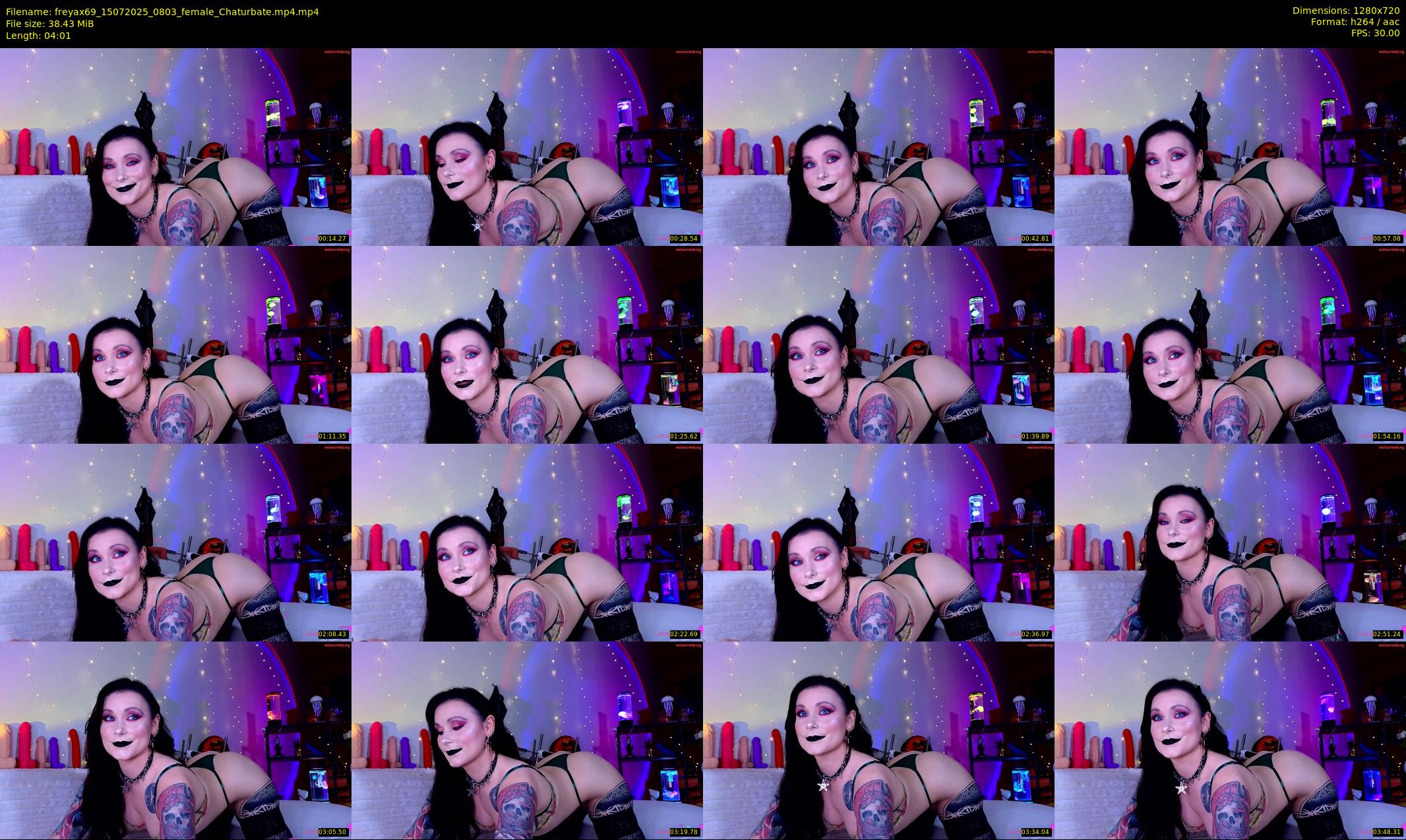 freyax69 — 5 minute Chaturbate female cam show recording, 720p, Jul 15, 2025