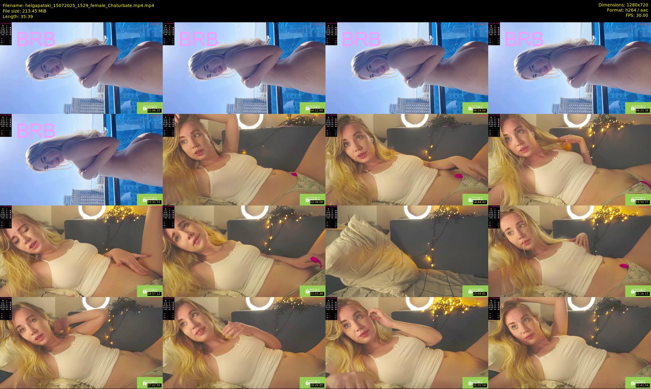 helgapataki — 36 minute Chaturbate female cam show recording, 720p, Jul 15, 2025