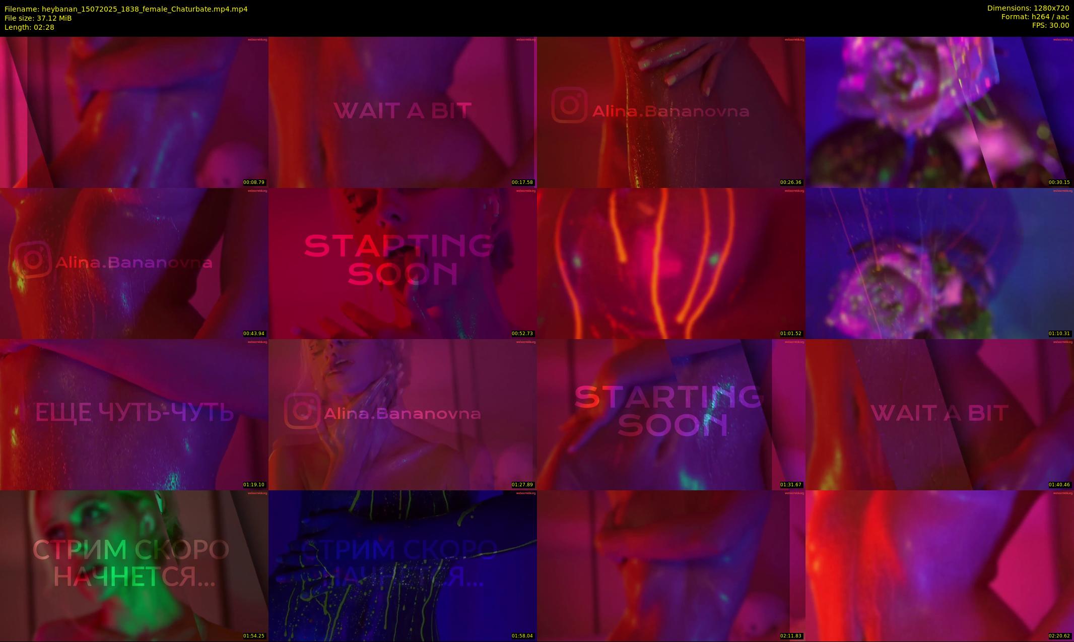 heybanan — 3 minute Chaturbate female cam show recording, 720p, Jul 15, 2025