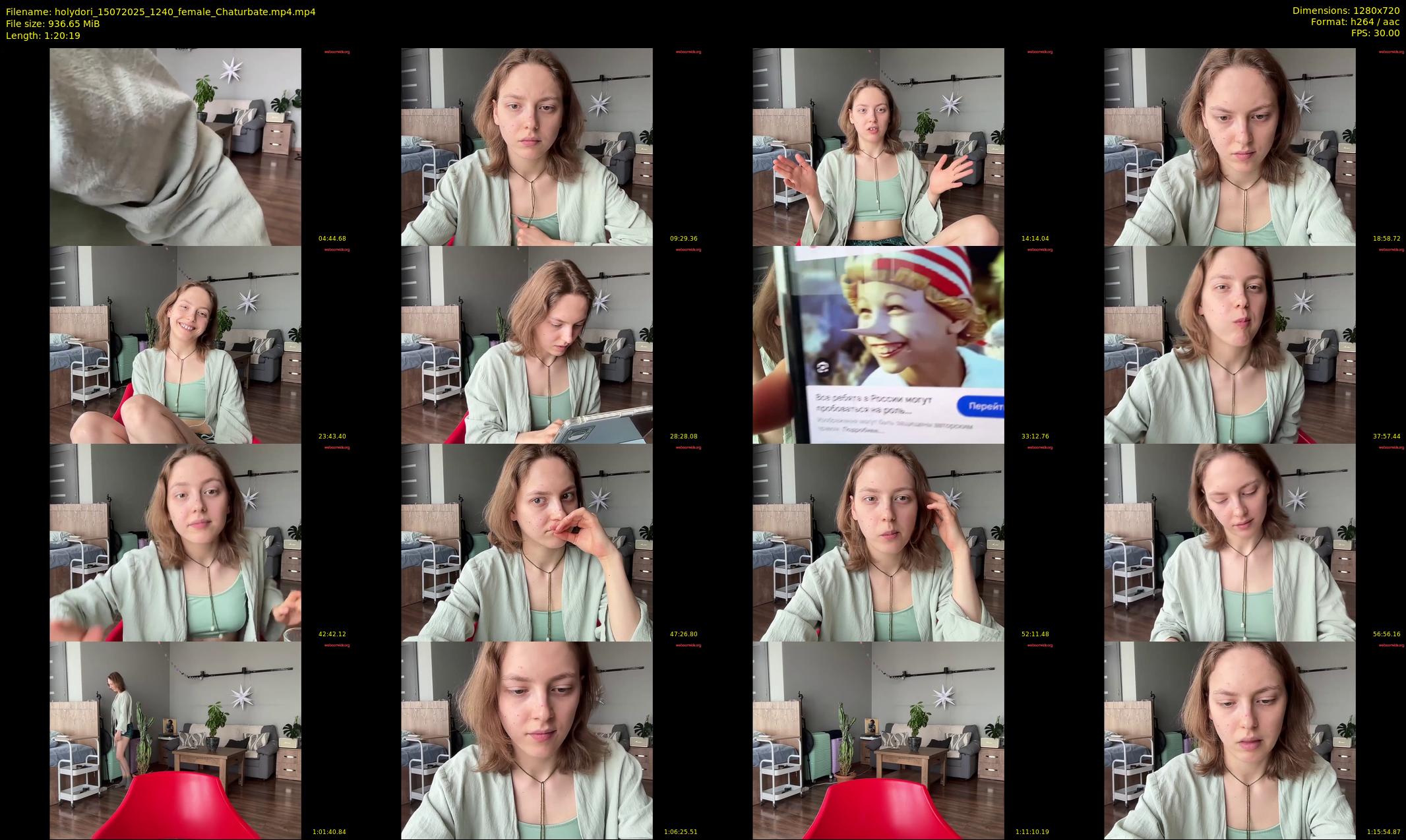 holydori — 81 minute Chaturbate female cam show recording, 720p, Jul 15, 2025