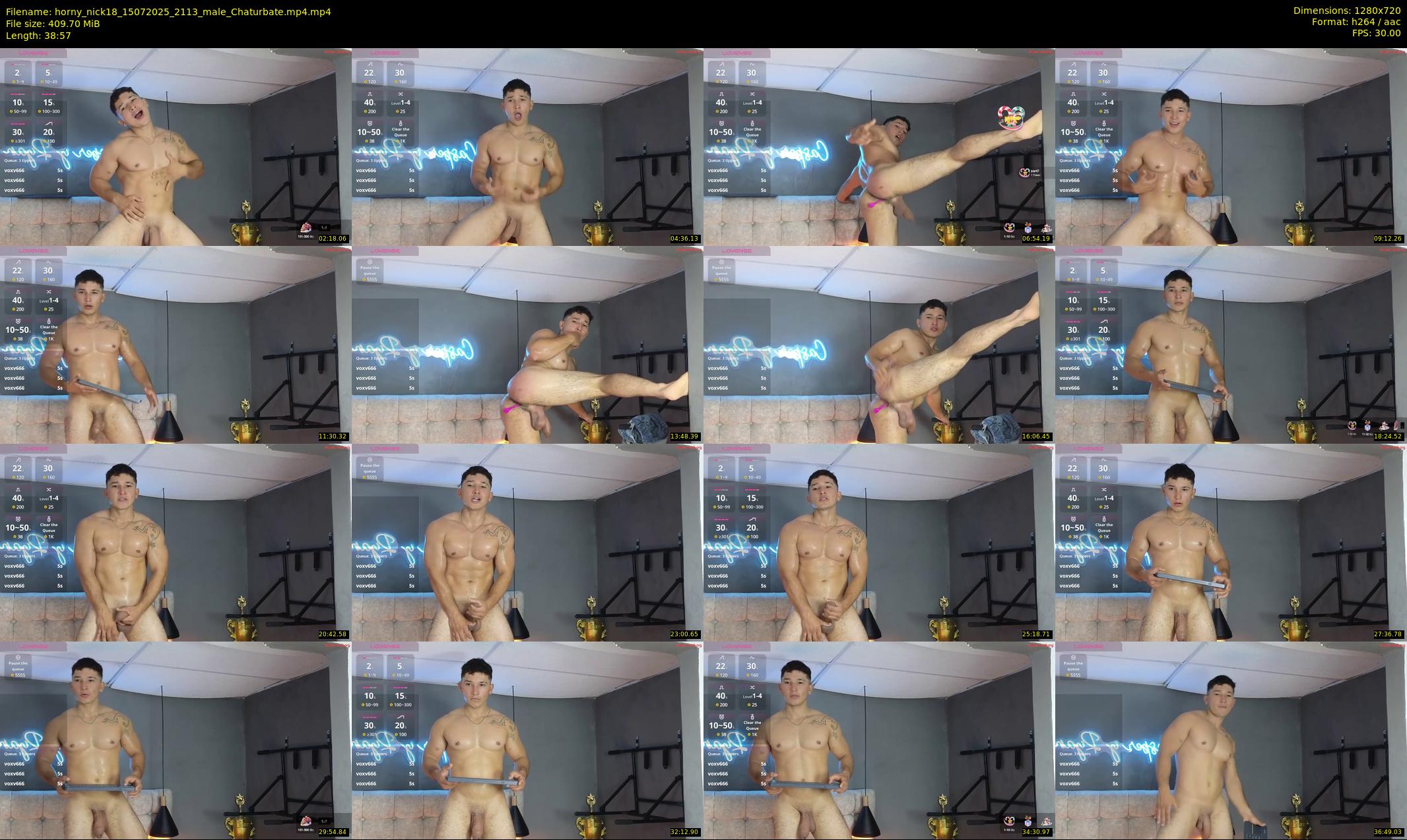 horny_nick18 — 39 minute Chaturbate male cam show recording, 720p, Jul 15, 2025