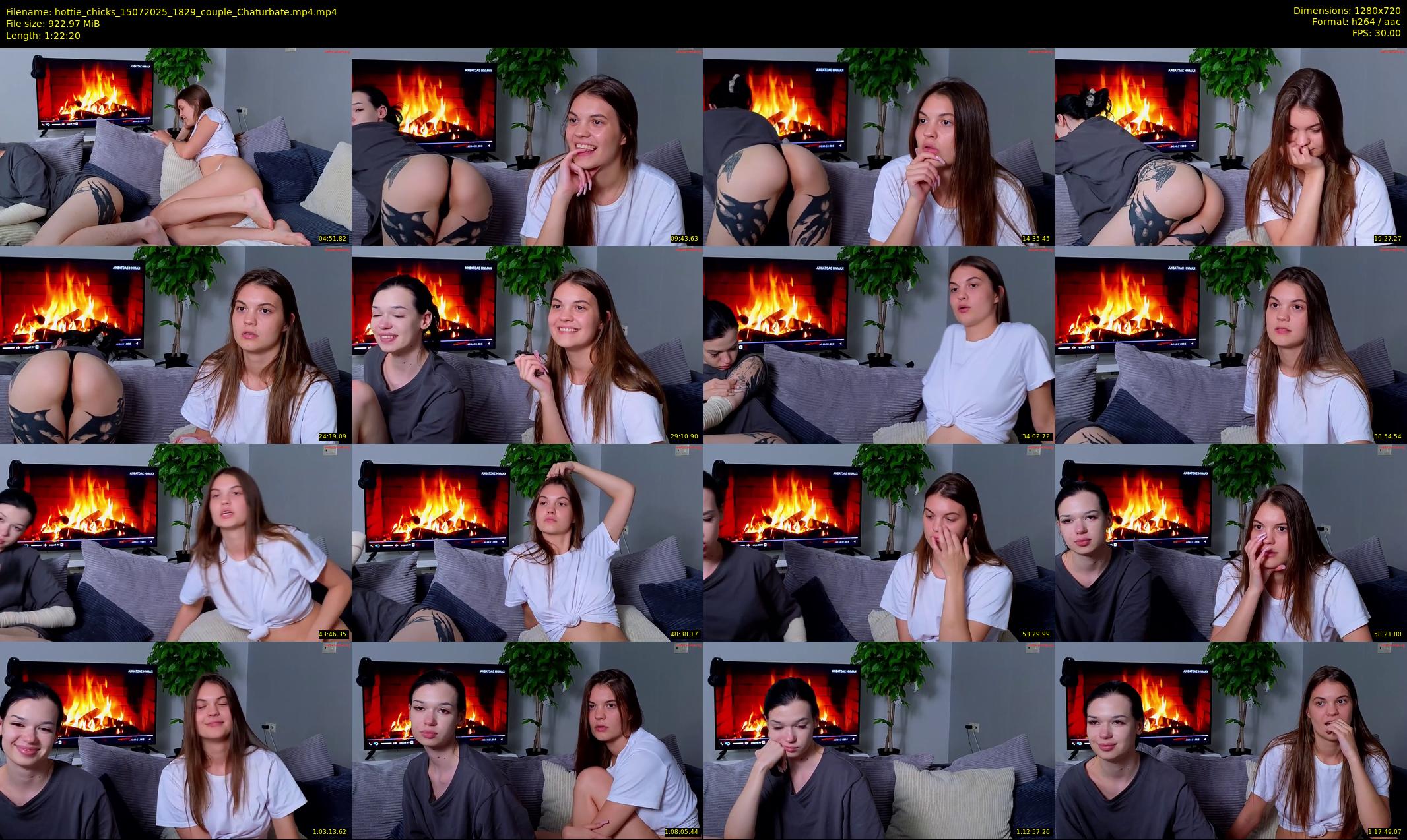 hottie_chicks — 83 minute Chaturbate couple cam show recording, 720p, Jul 15, 2025