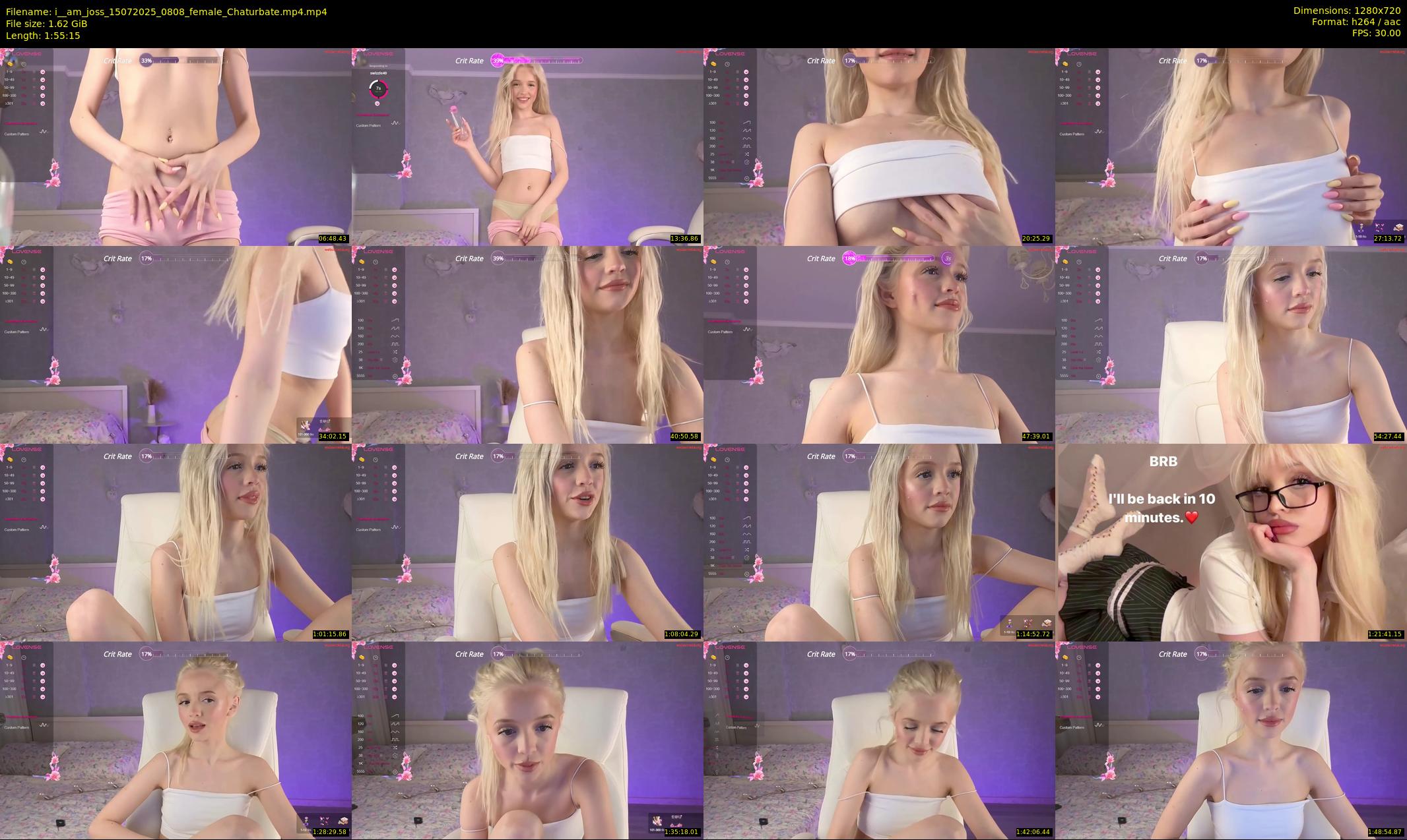 i__am_joss — 116 minute Chaturbate female cam show recording, 720p, Jul 15, 2025