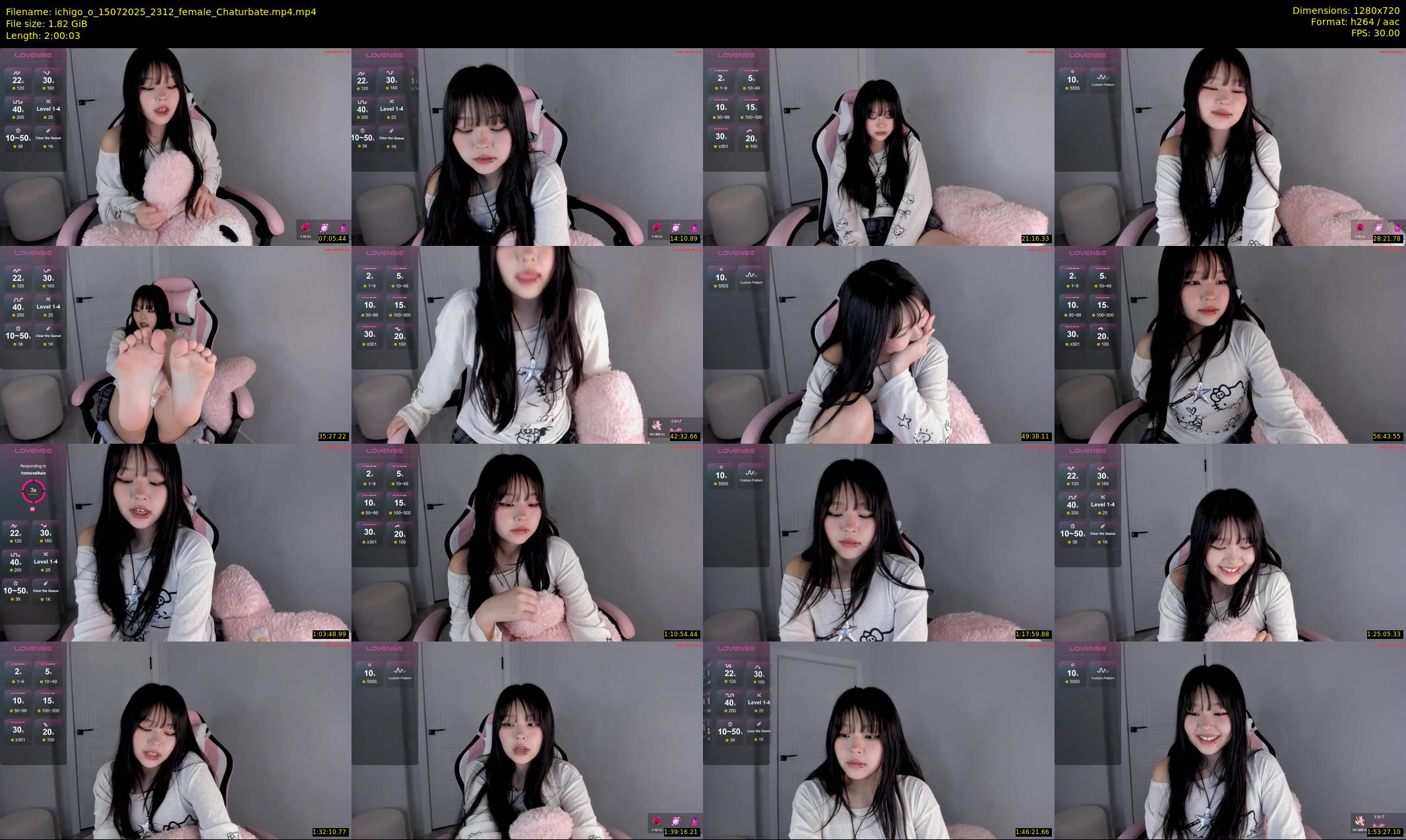 ichigo_o — 121 minute Chaturbate female cam show recording, 720p, Jul 15, 2025