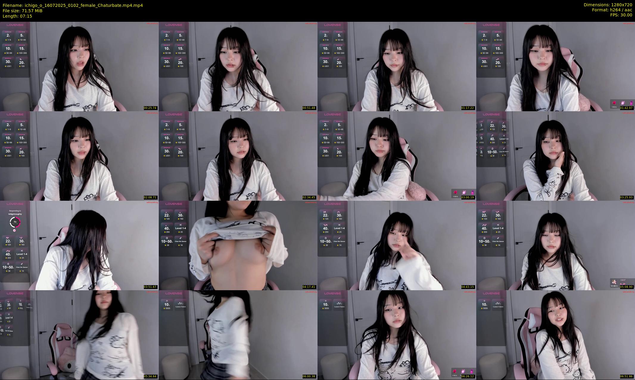 ichigo_o — 8 minute Chaturbate female cam show recording, 720p, Jul 16, 2025