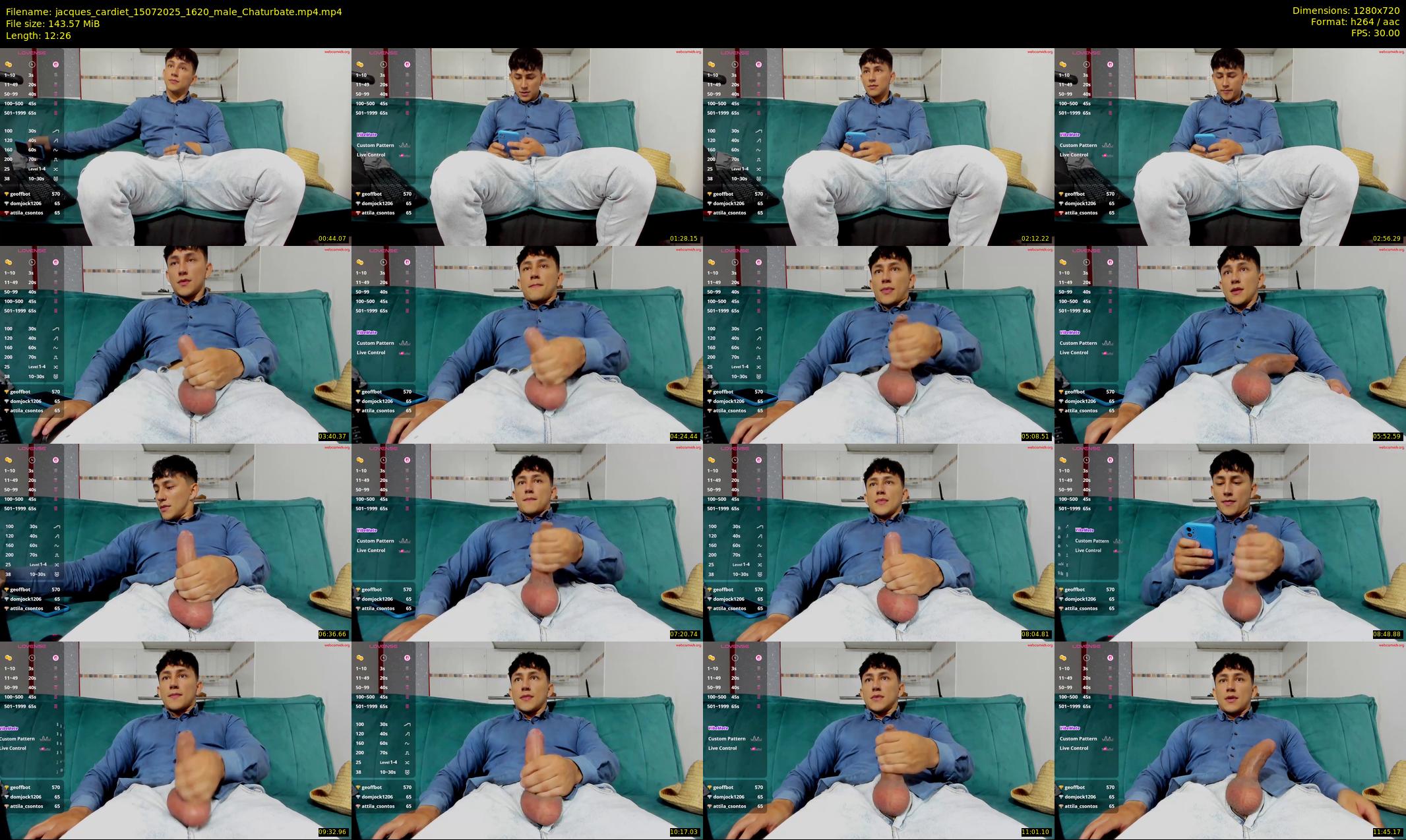 jacques_cardiet — 13 minute Chaturbate male cam show recording, 720p, Jul 15, 2025