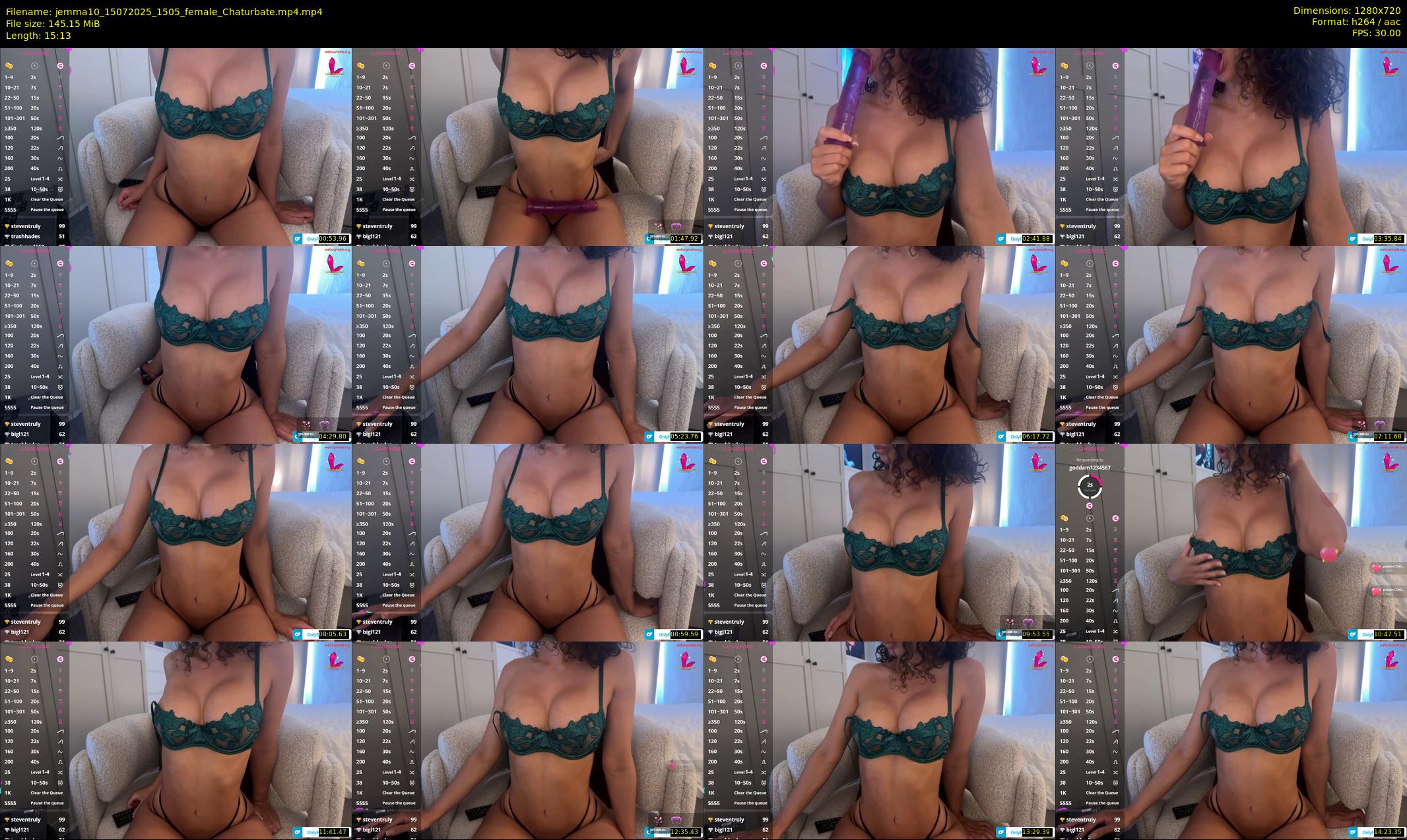 jemma10 — 16 minute Chaturbate female cam show recording, 720p, Jul 15, 2025