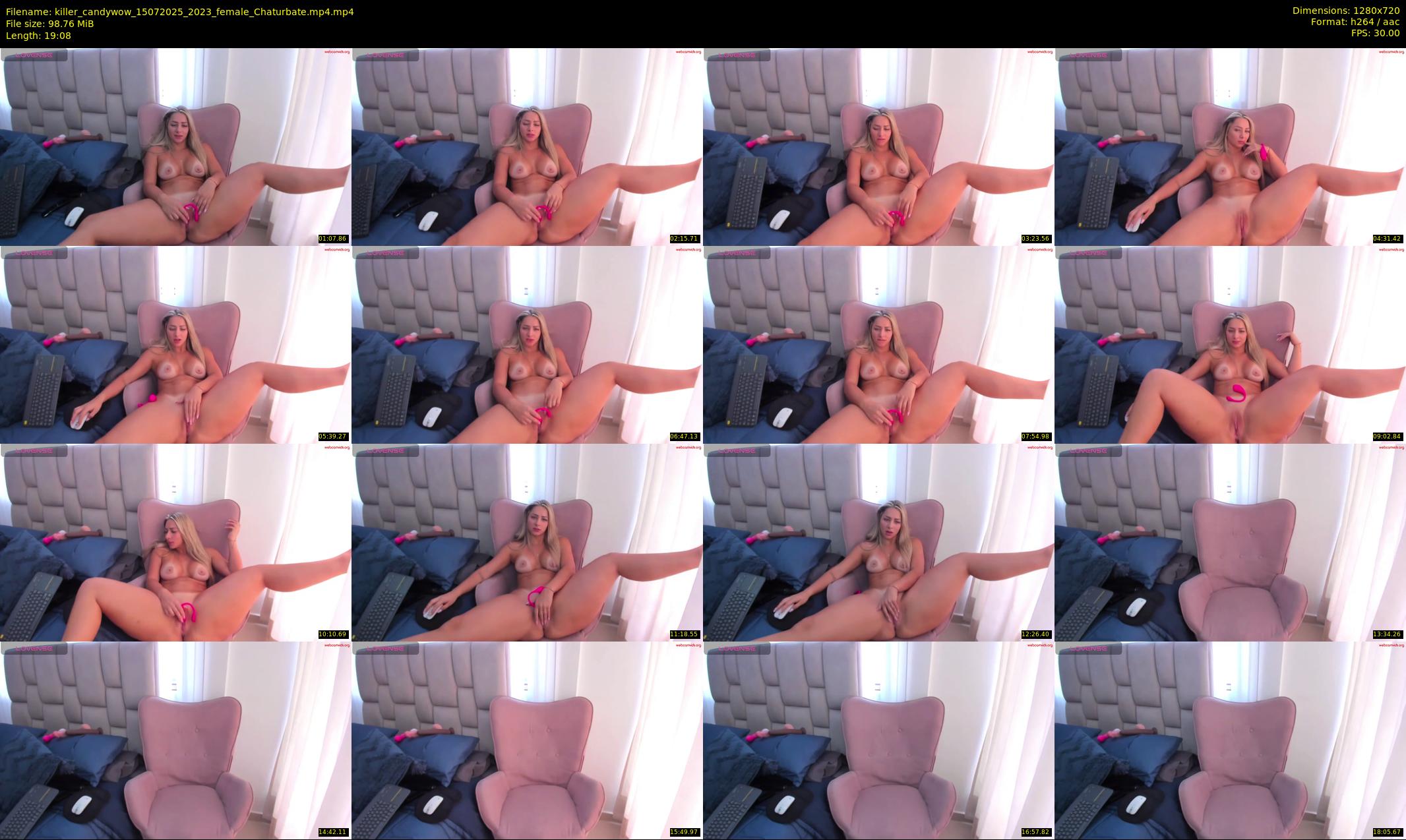 killer_candywow — 20 minute Chaturbate female cam show recording, 720p, Jul 15, 2025