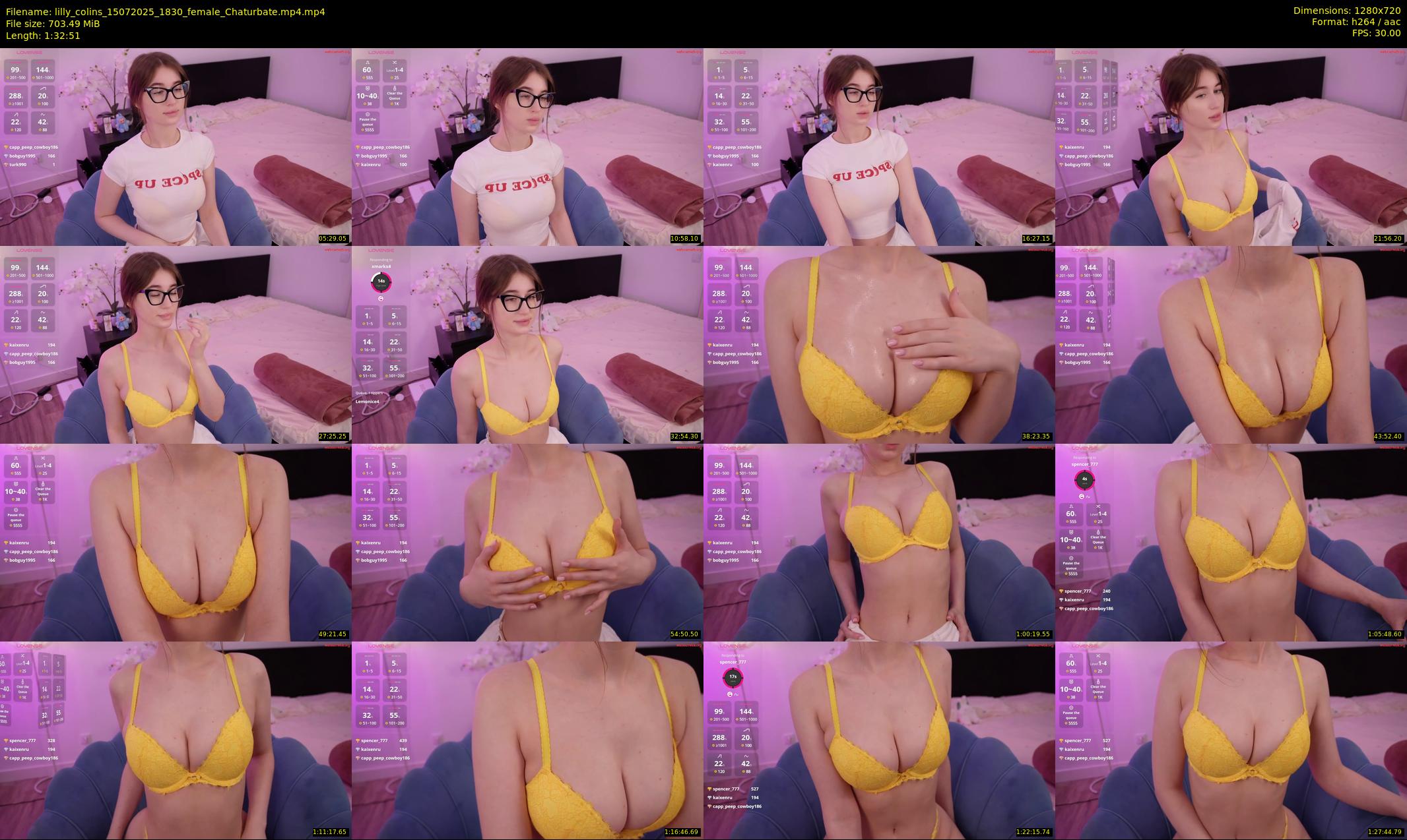 lilly_colins — 93 minute Chaturbate female cam show recording, 720p, Jul 15, 2025