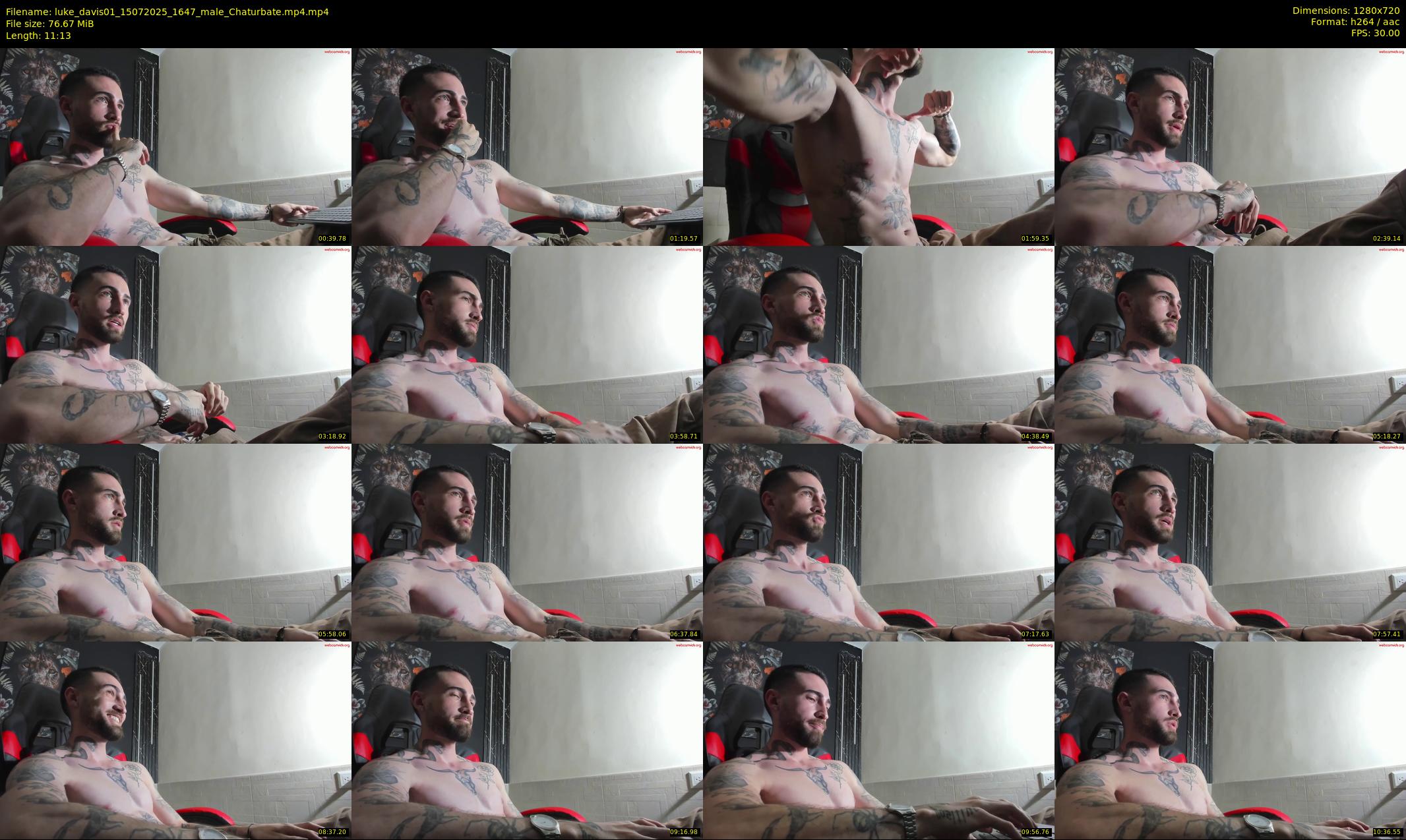 luke_davis01 — 12 minute Chaturbate male cam show recording, 720p, Jul 15, 2025