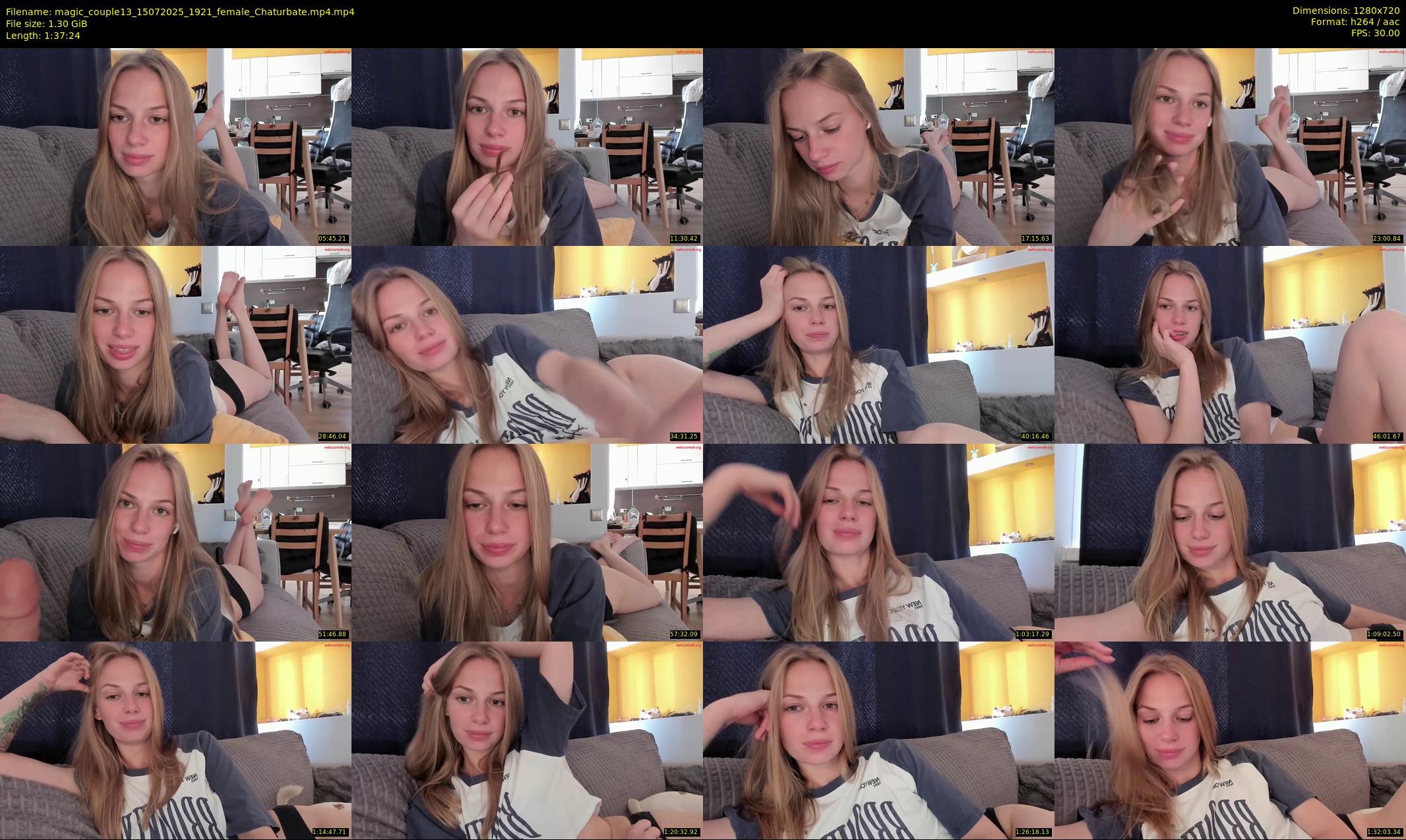 magic_couple13 — 98 minute Chaturbate couple cam show recording, 720p, Jul 15, 2025