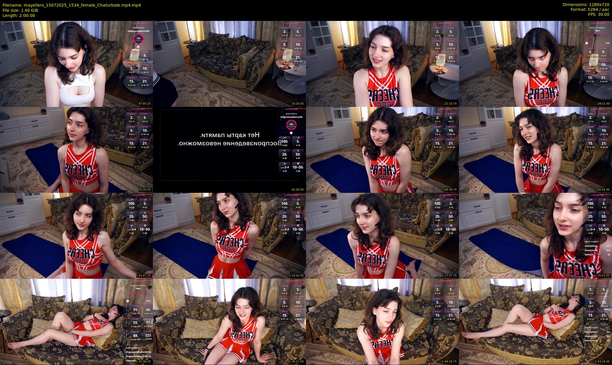 mayellers — 120 minute Chaturbate female cam show recording, 720p, Jul 15, 2025