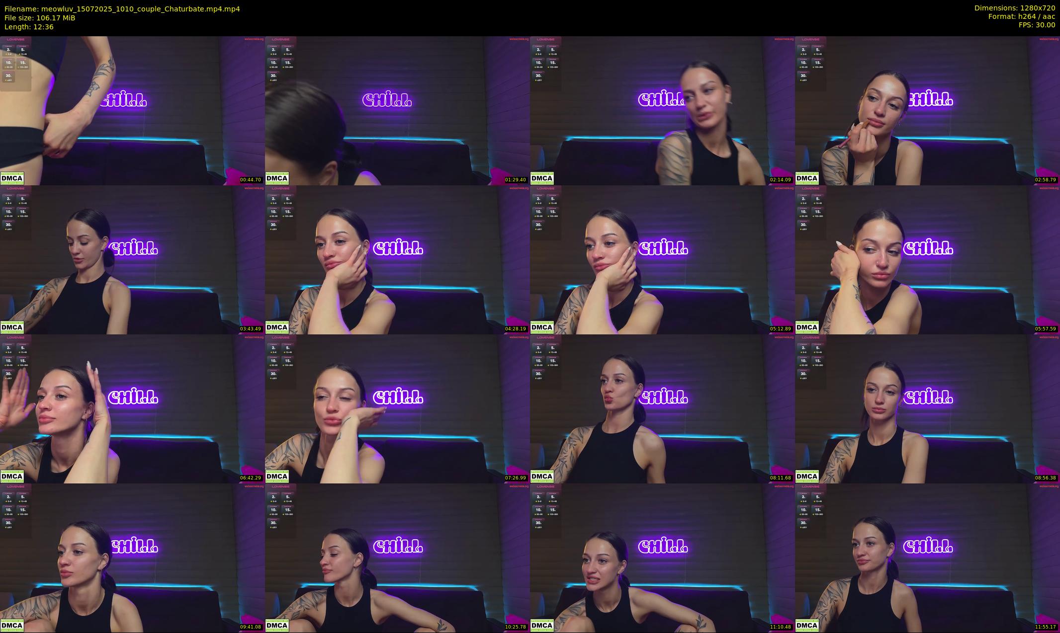 meowluv — 13 minute Chaturbate couple cam show recording, 720p, Jul 15, 2025