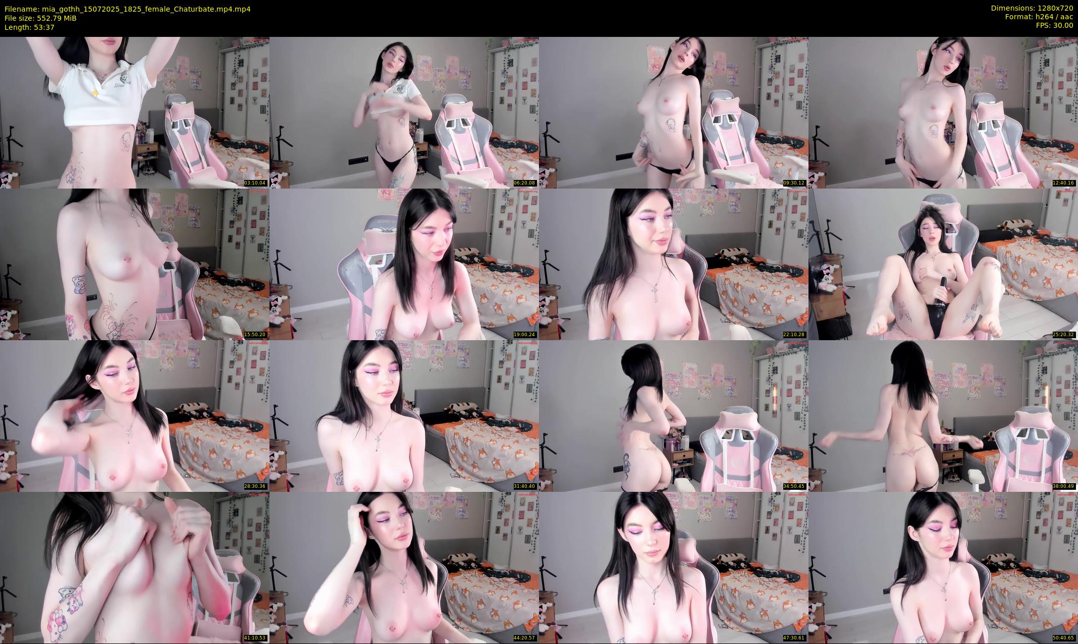 mia_gothh — 54 minute Chaturbate female cam show recording, 720p, Jul 15, 2025