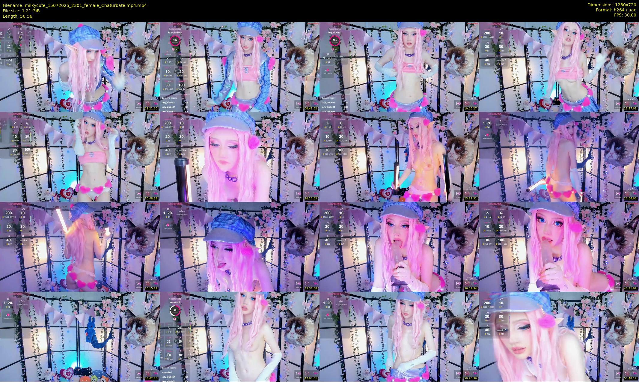 milkycute — 57 minute Chaturbate female cam show recording, 720p, Jul 15, 2025