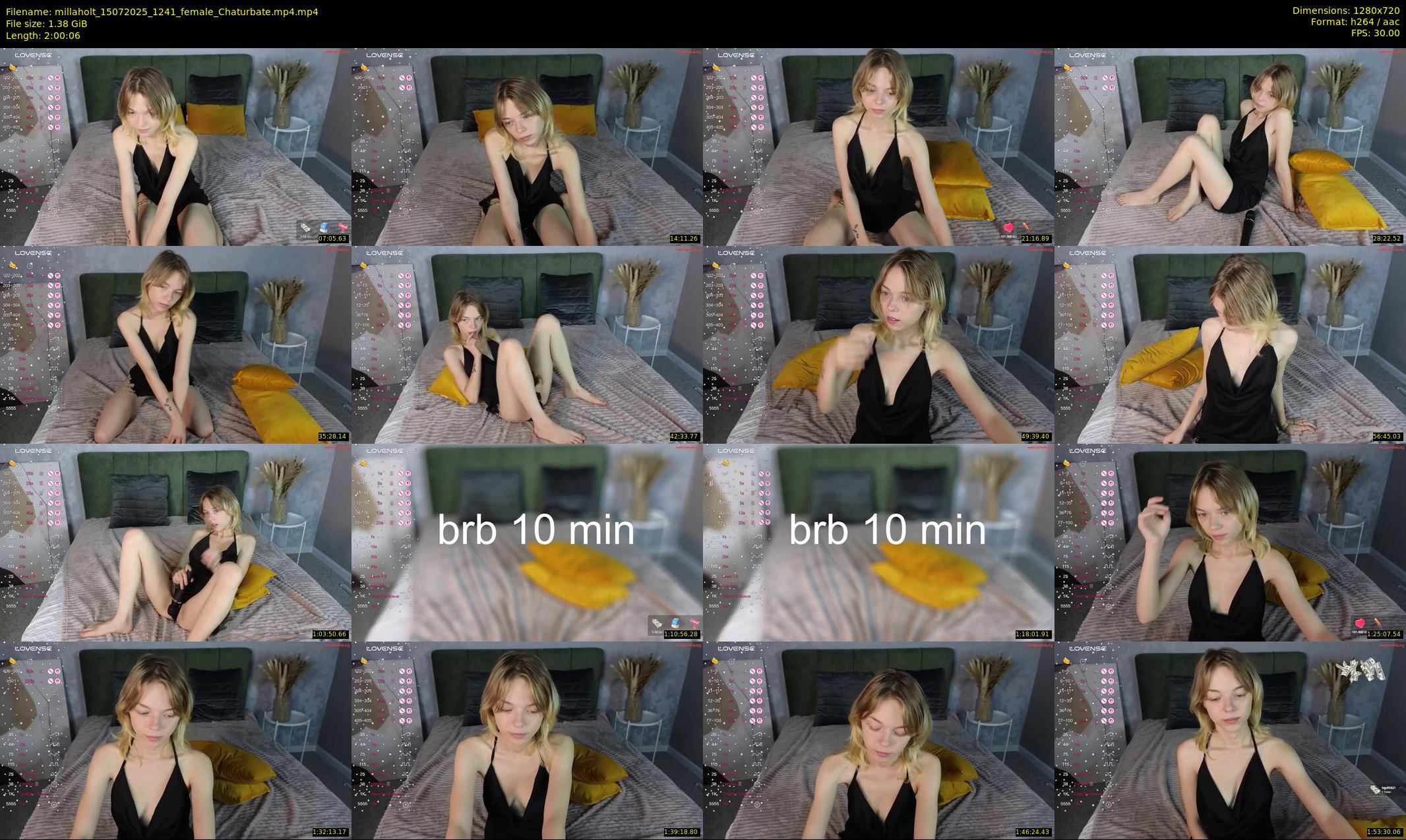 millaholt — 121 minute Chaturbate female cam show recording, 720p, Jul 15, 2025