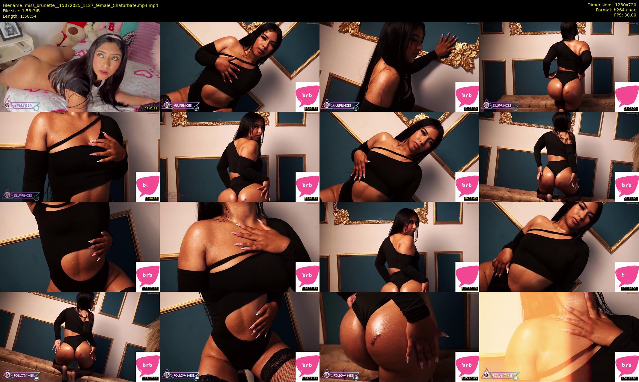 miss_brunette_ — 119 minute Chaturbate female cam show recording, 720p, Jul 15, 2025