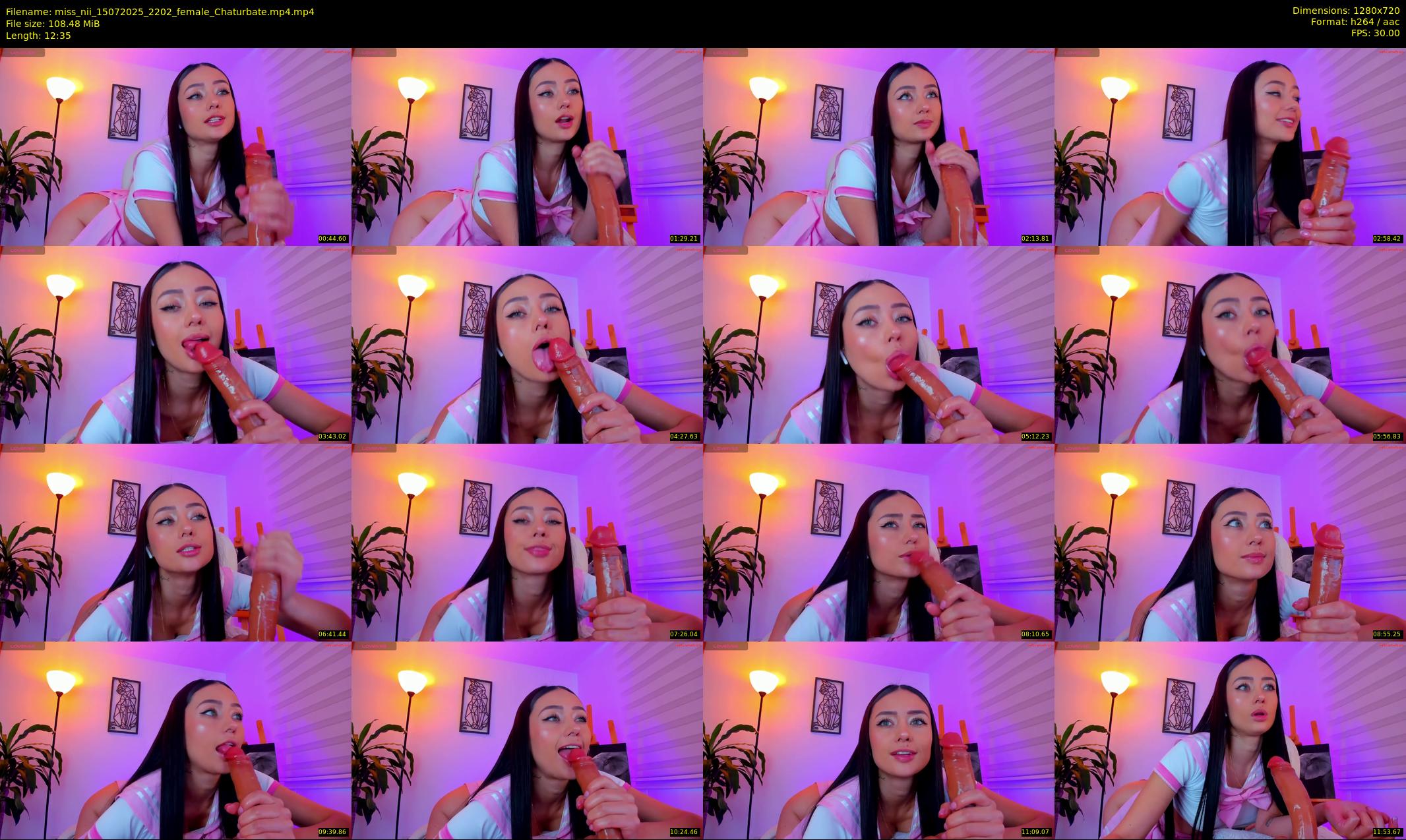 miss_nii — 13 minute Chaturbate female cam show recording, 720p, Jul 15, 2025