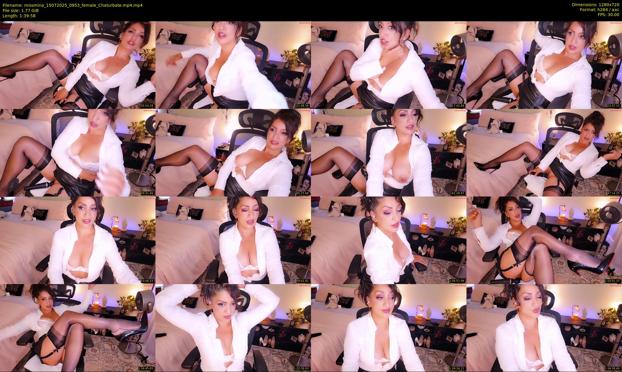missmina — 100 minute Chaturbate female cam show recording, 720p, Jul 15, 2025