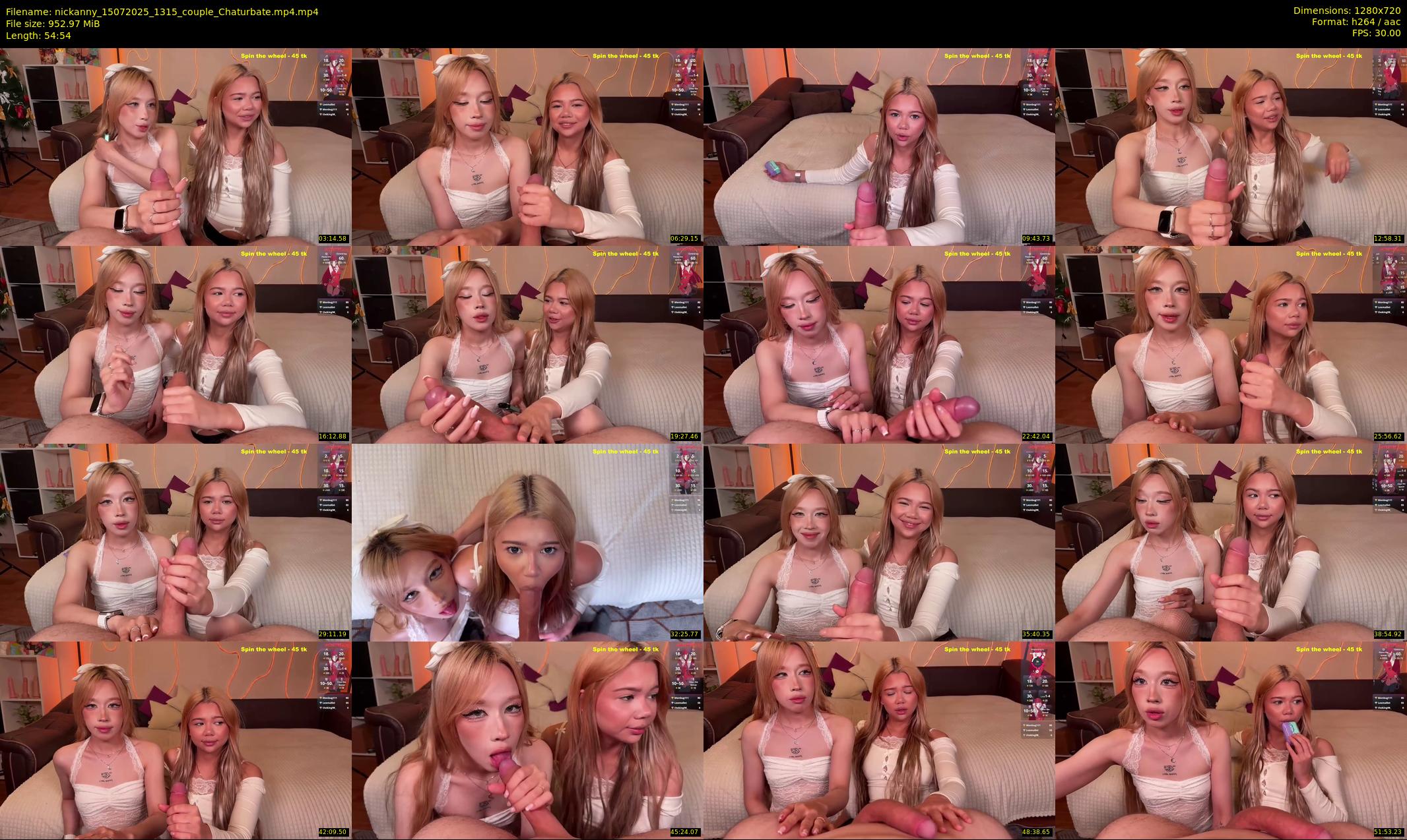 nickanny — 55 minute Chaturbate couple cam show recording, 720p, Jul 15, 2025