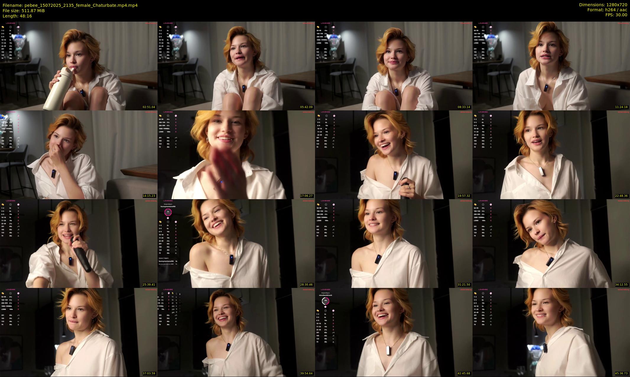 pebee — 49 minute Chaturbate female cam show recording, 720p, Jul 15, 2025