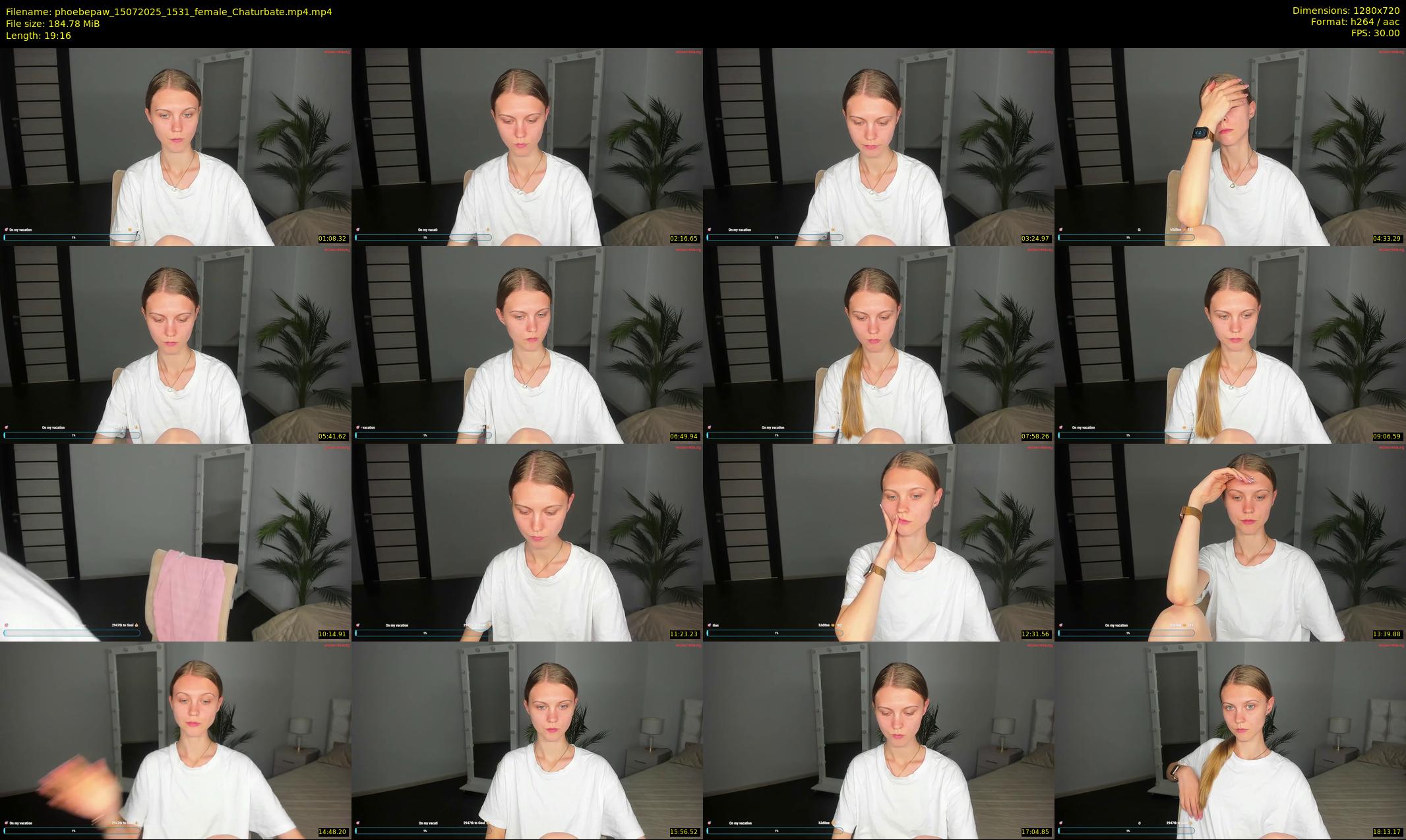 phoebepaw — 20 minute Chaturbate female cam show recording, 720p, Jul 15, 2025