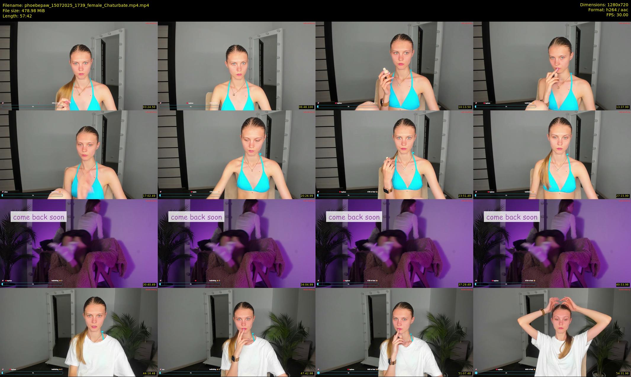 phoebepaw — 58 minute Chaturbate female cam show recording, 720p, Jul 15, 2025