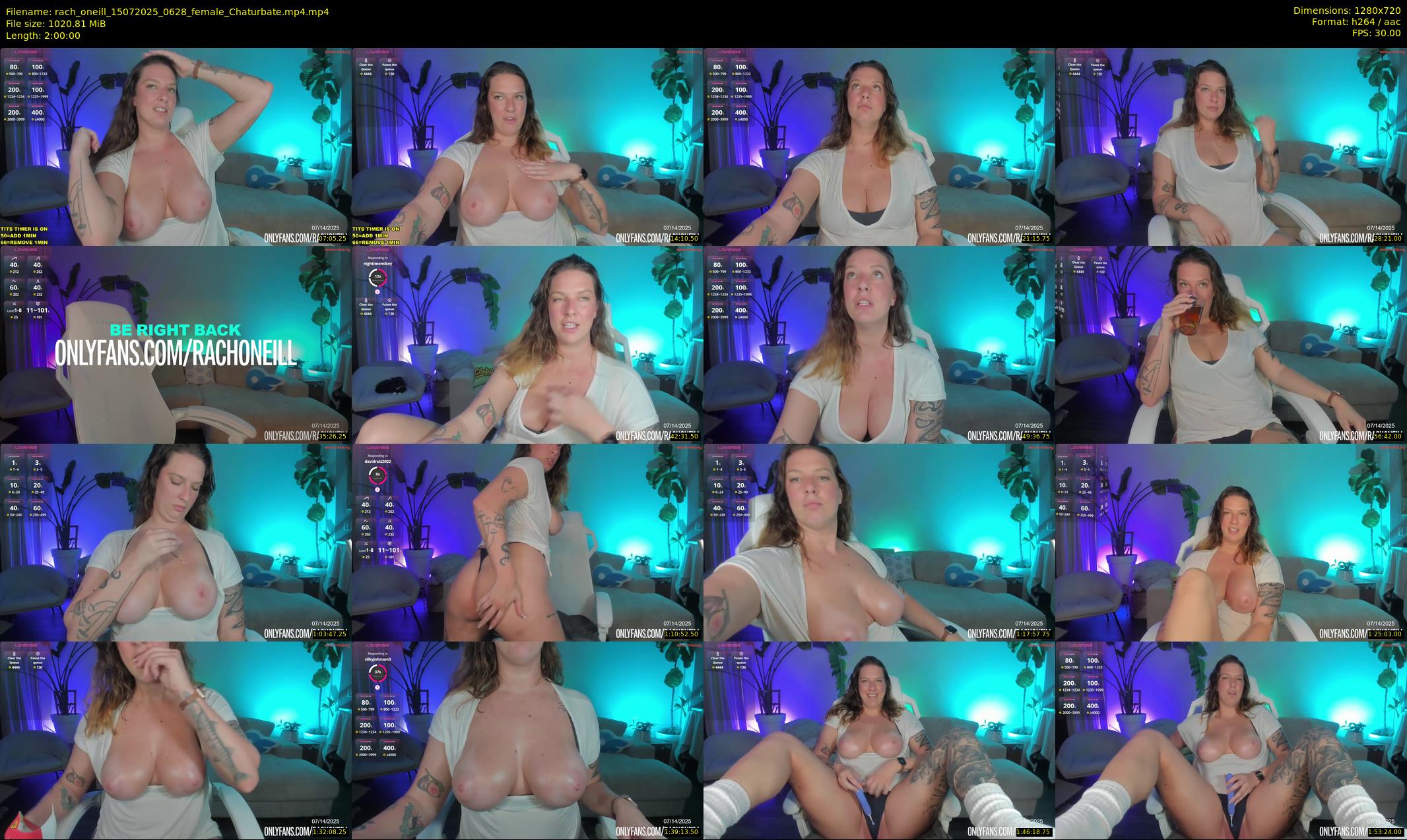 rach_oneill — 120 minute Chaturbate female cam show recording, 720p, Jul 15, 2025