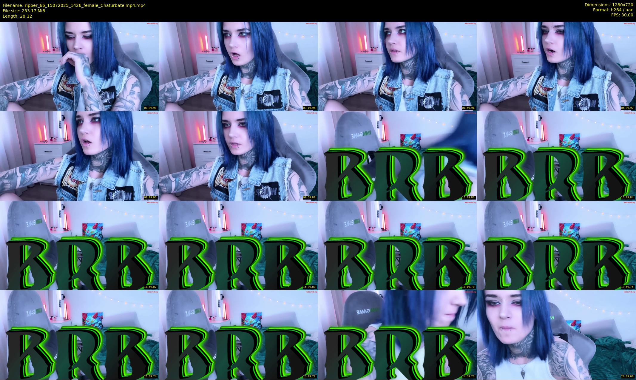 ripper_66 — 29 minute Chaturbate female cam show recording, 720p, Jul 15, 2025