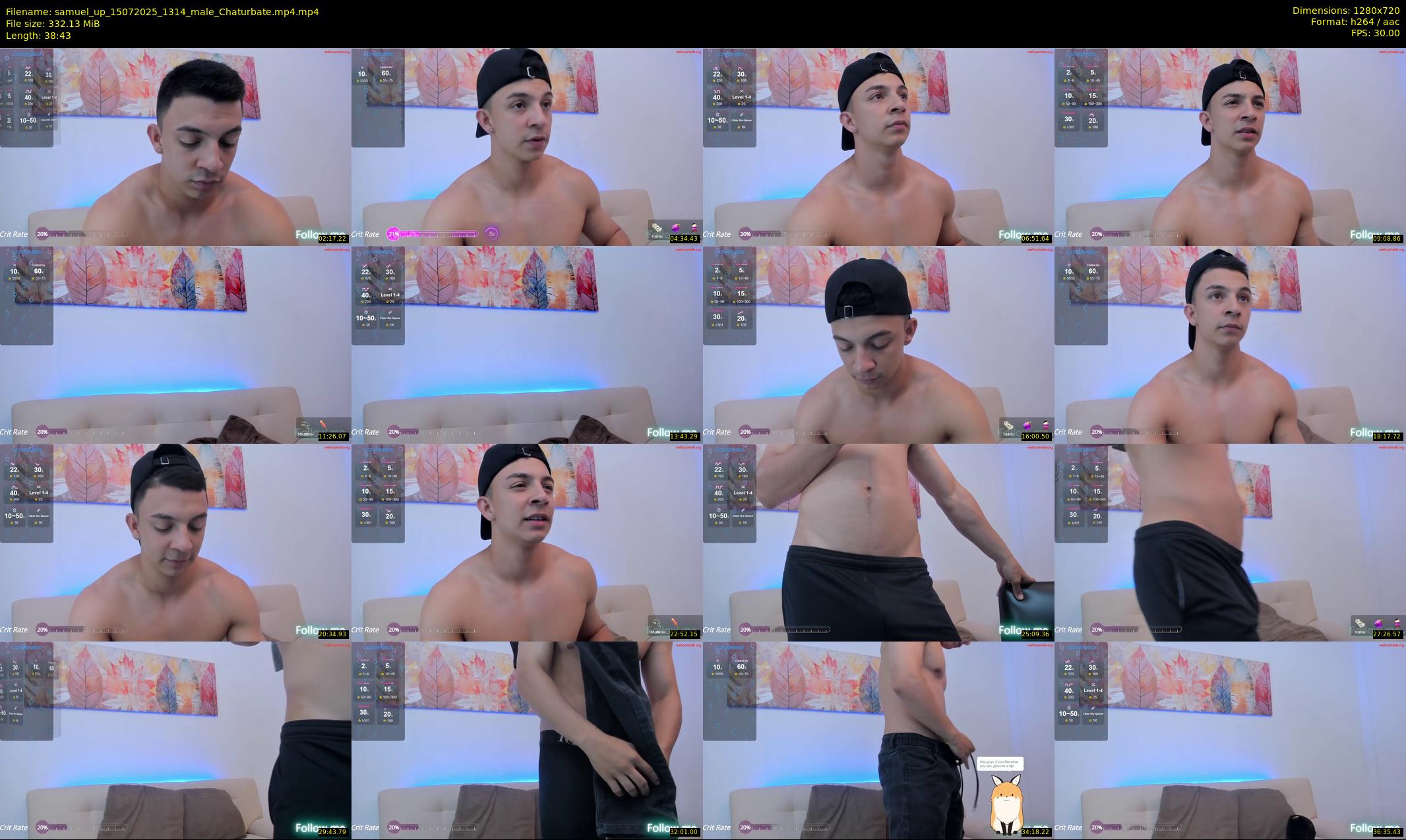 samuel_up — 39 minute Chaturbate male cam show recording, 720p, Jul 15, 2025