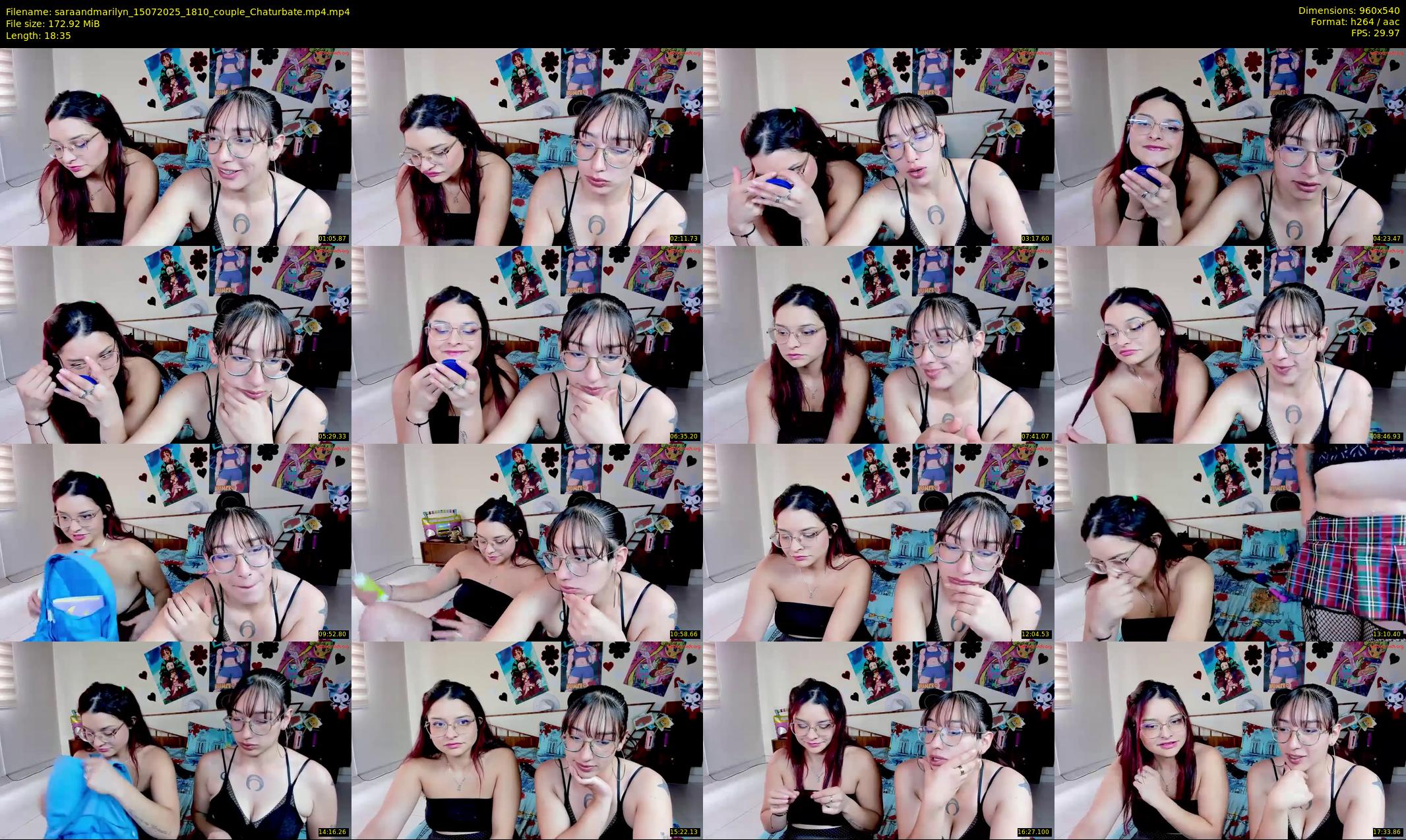 saraandmarilyn — 19 minute Chaturbate couple cam show recording, 480p, Jul 15, 2025