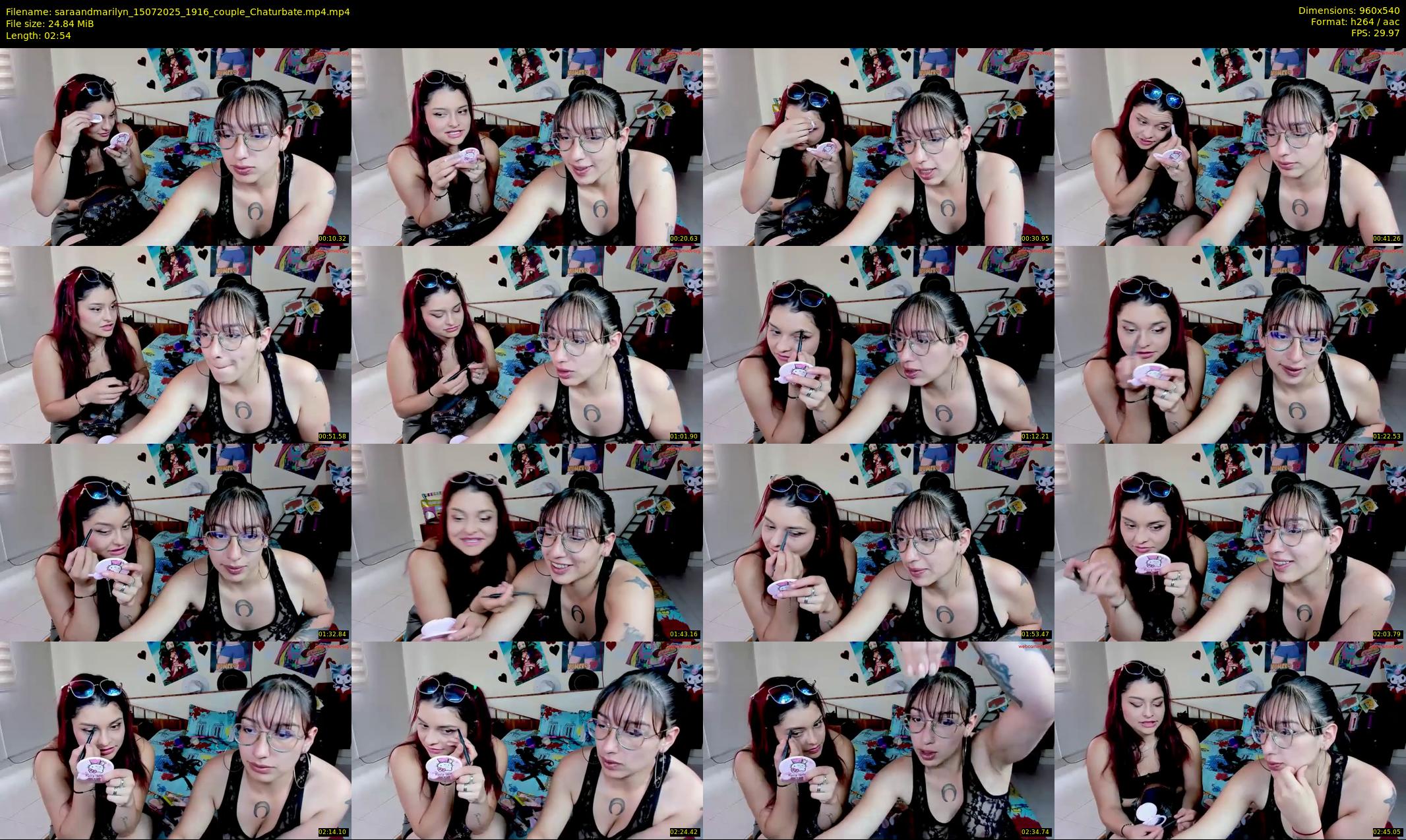 saraandmarilyn — 3 minute Chaturbate couple cam show recording, 480p, Jul 15, 2025