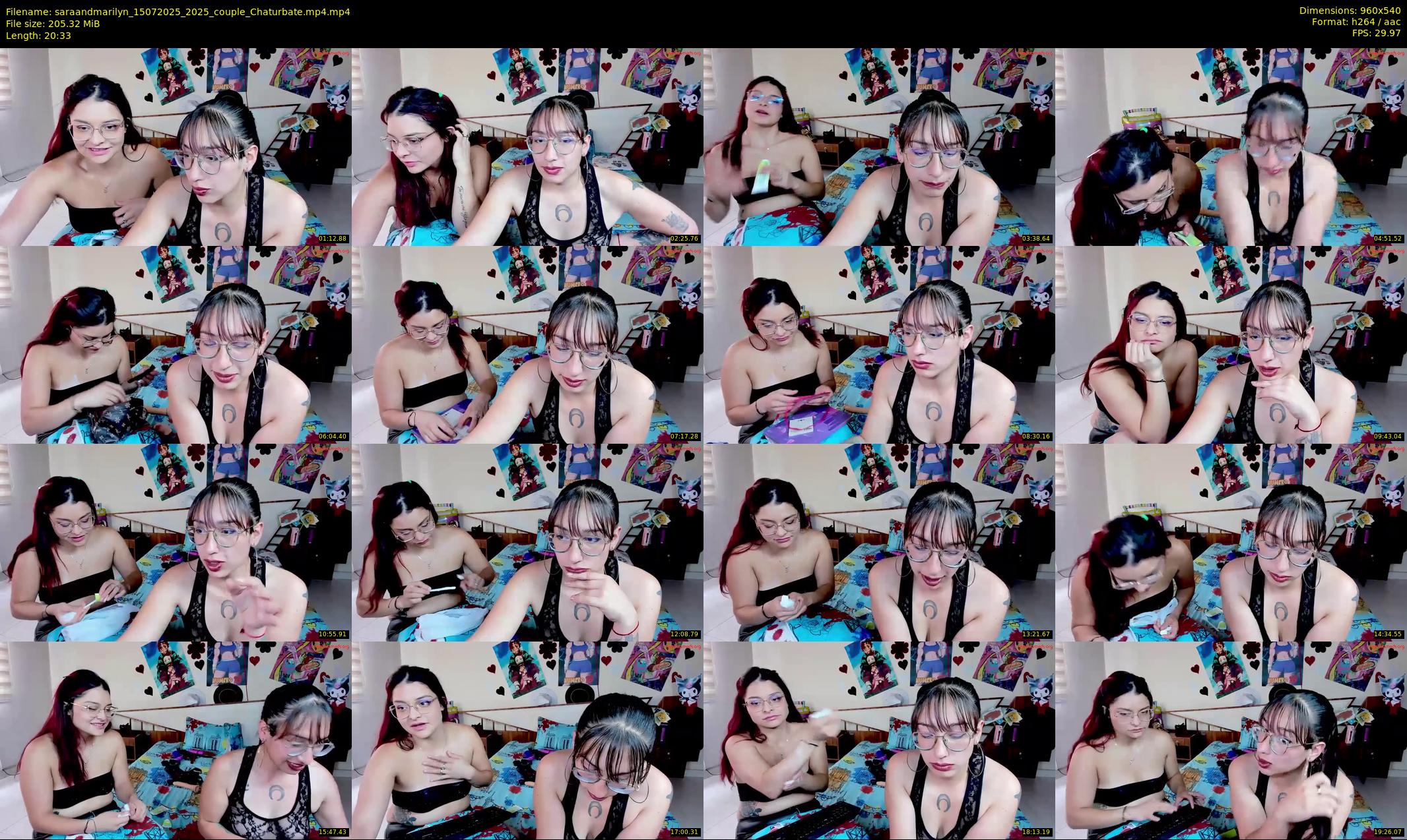 saraandmarilyn — 21 minute Chaturbate couple cam show recording, 480p, Jul 15, 2025