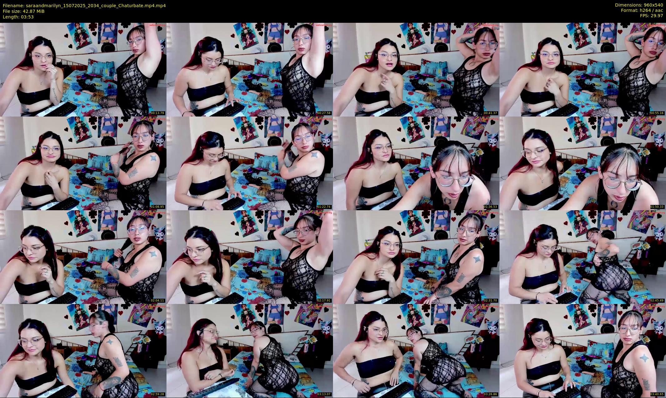 saraandmarilyn — 4 minute Chaturbate couple cam show recording, 480p, Jul 15, 2025