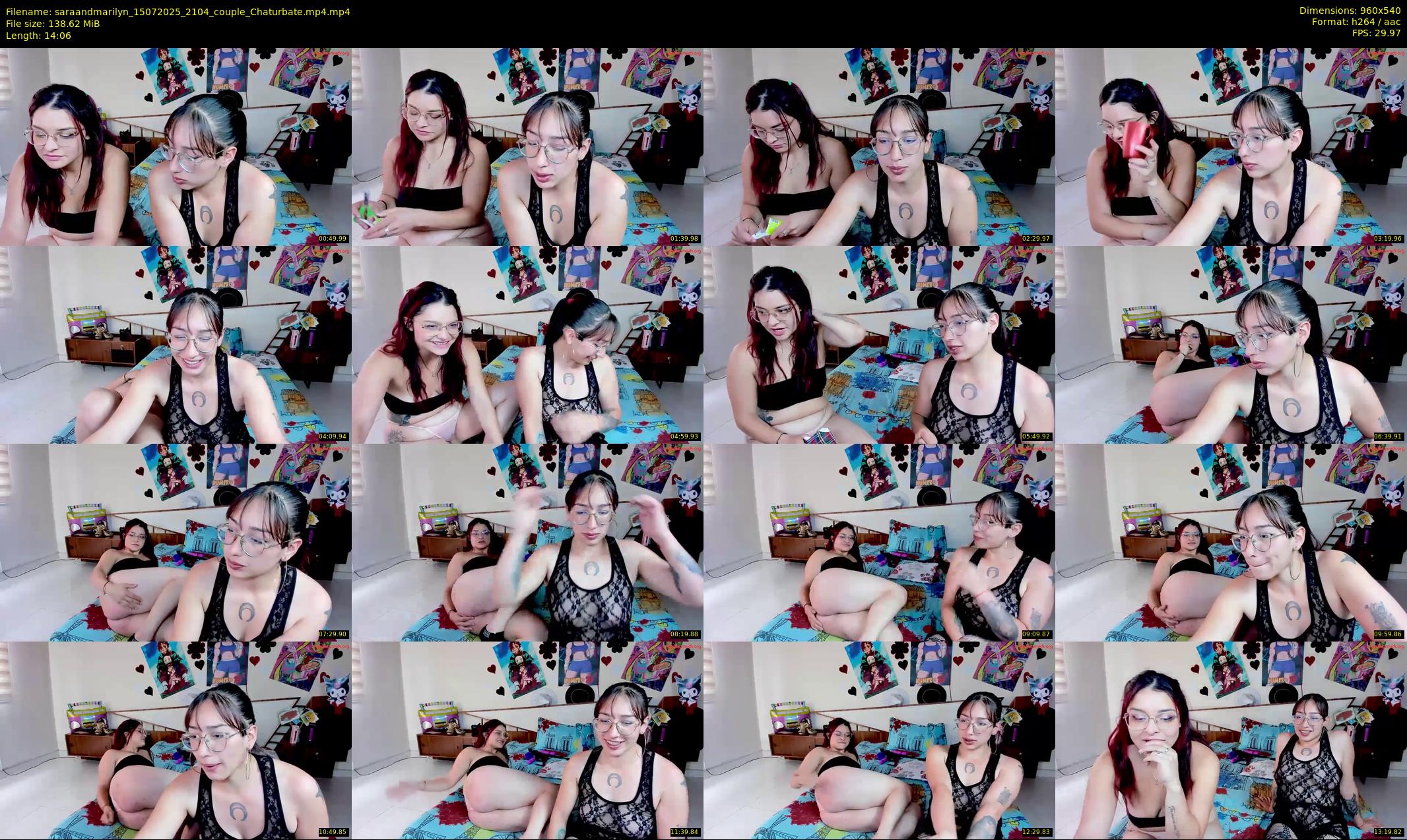 saraandmarilyn — 15 minute Chaturbate couple cam show recording, 480p, Jul 15, 2025