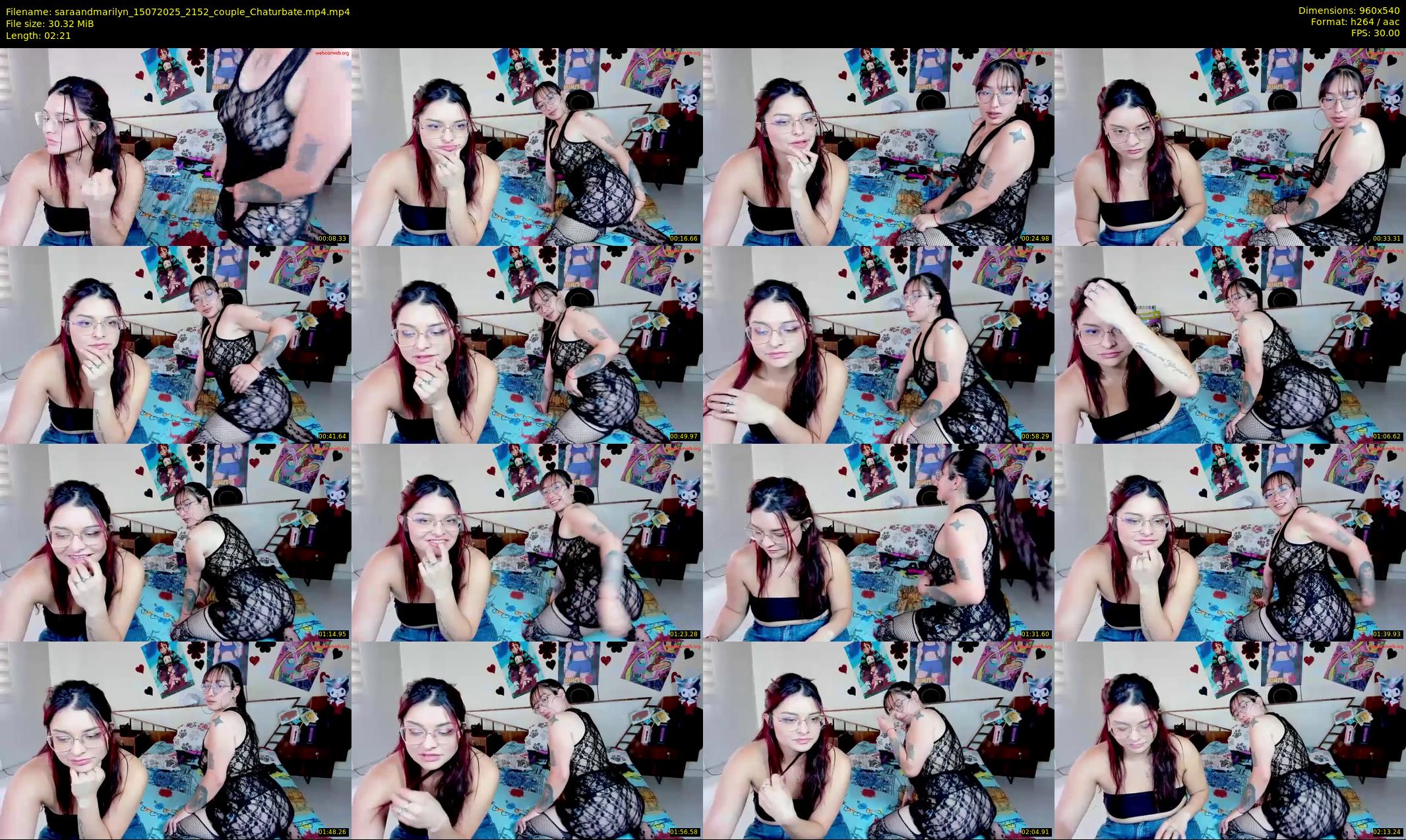 saraandmarilyn — 3 minute Chaturbate couple cam show recording, 480p, Jul 15, 2025