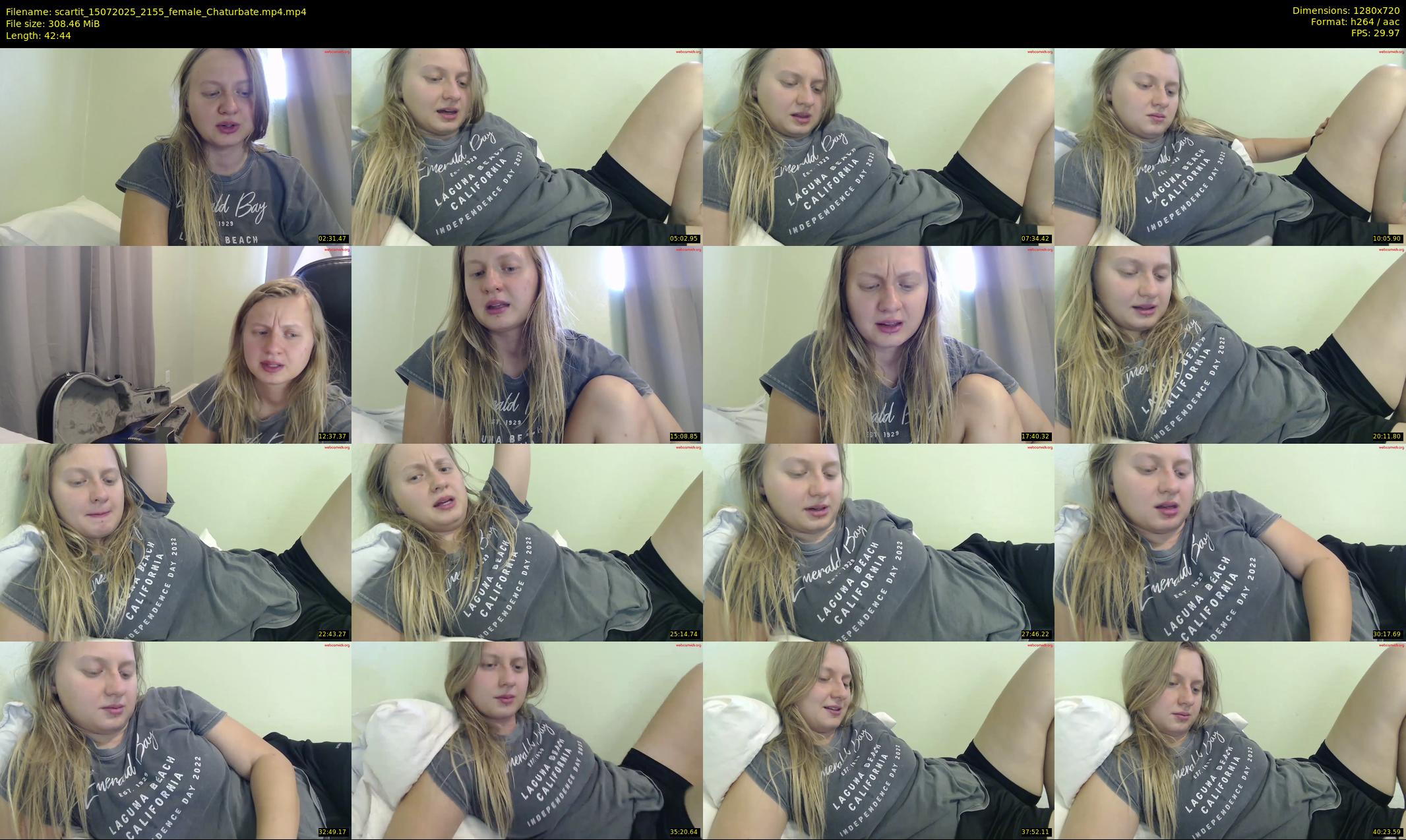 scartit — 43 minute Chaturbate female cam show recording, 720p, Jul 15, 2025