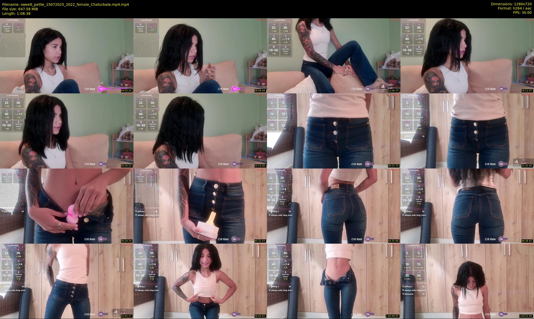 sweett_petite — 69 minute Chaturbate female cam show recording, 720p, Jul 15, 2025