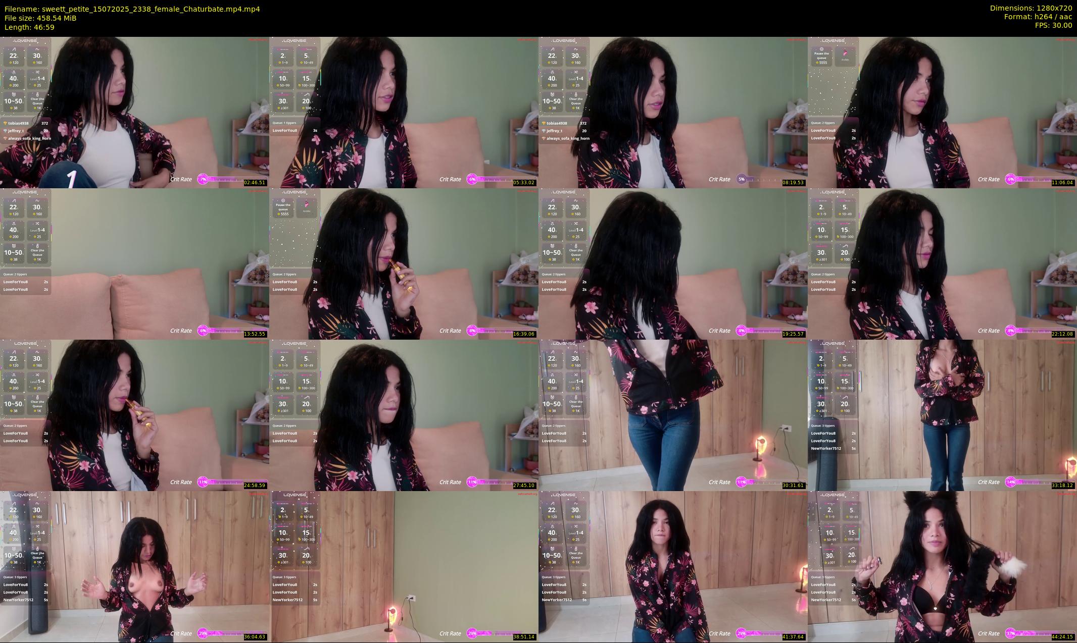 sweett_petite — 47 minute Chaturbate female cam show recording, 720p, Jul 15, 2025